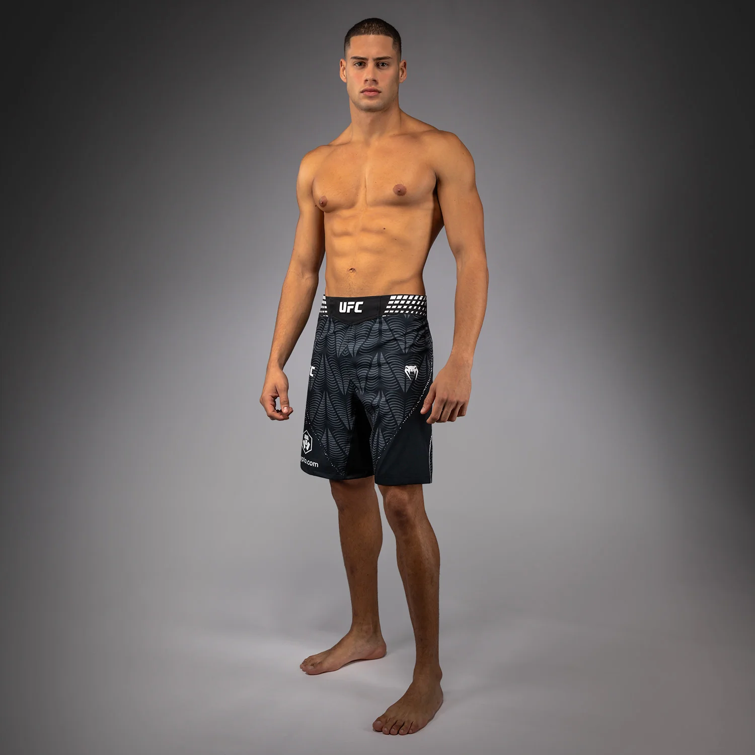 Men's UFC Zenith by Venum Black Authentic Fight Night Long Fit Fight Short - Image 9