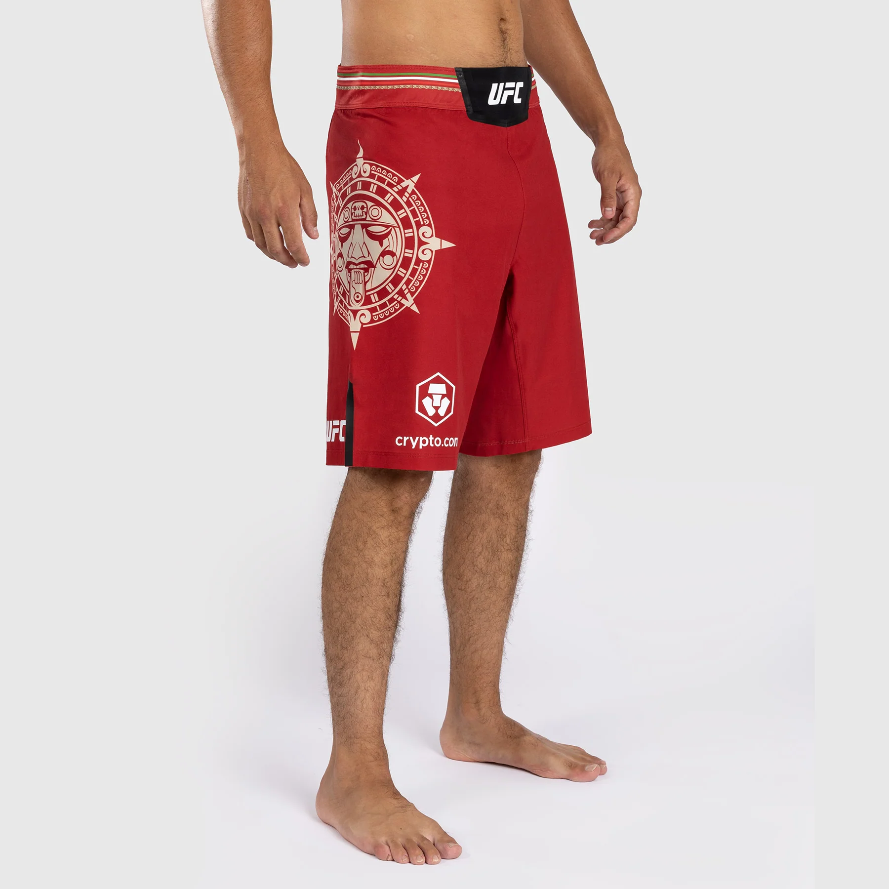 Noche UFC By Venum Authentic Fight Night Men’s Fight Short - Long Fit - Red - Image 5