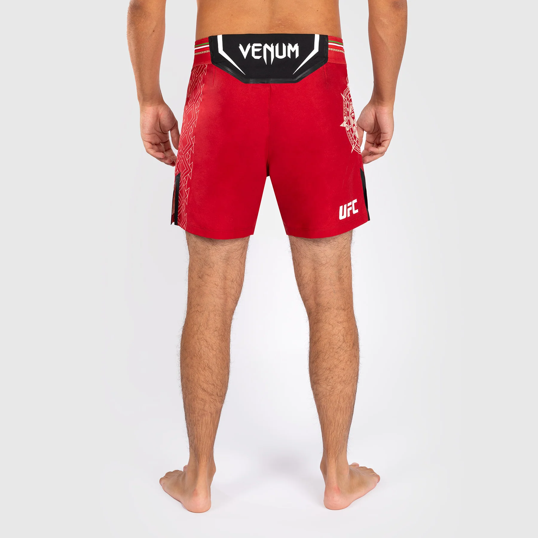 Noche UFC by Venum Authentic Fight Night Men’s Fight Short - Short Fit - Red - Image 2