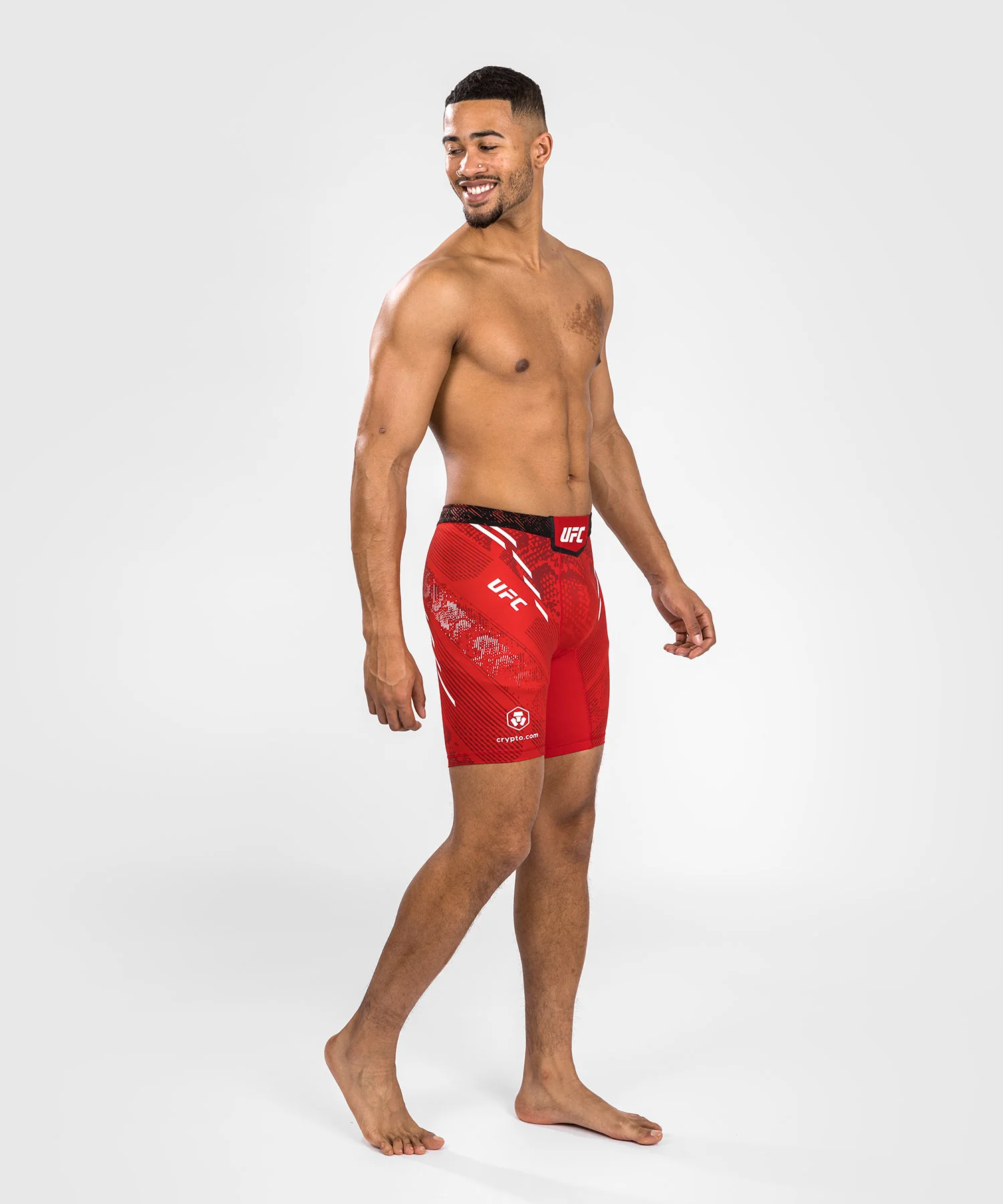 UFC Adrenaline by Venum Authentic Fight Night Men’s Vale Tudo Short - Red - Image 5
