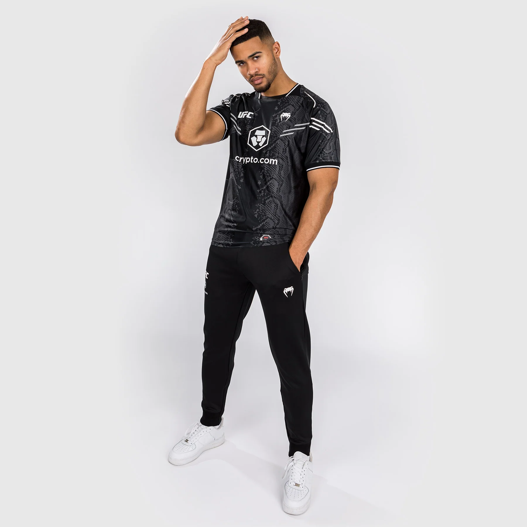 UFC Adrenaline by Venum Authentic Fight Night Men’s Walkout Jersey - Black - Image 4