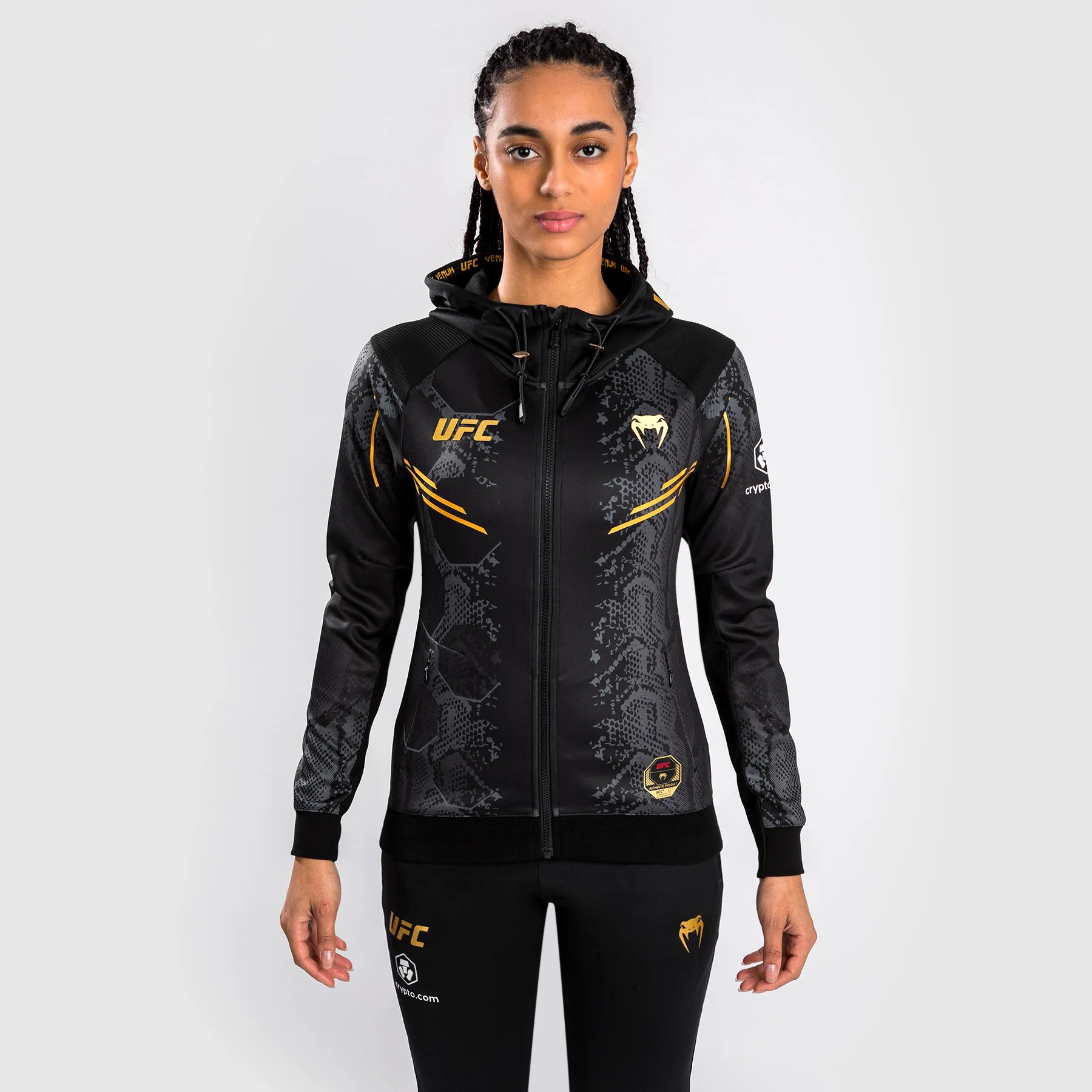 UFC Adrenaline by Venum Authentic Fight Night Women’s Walkout Hoodie - Champion