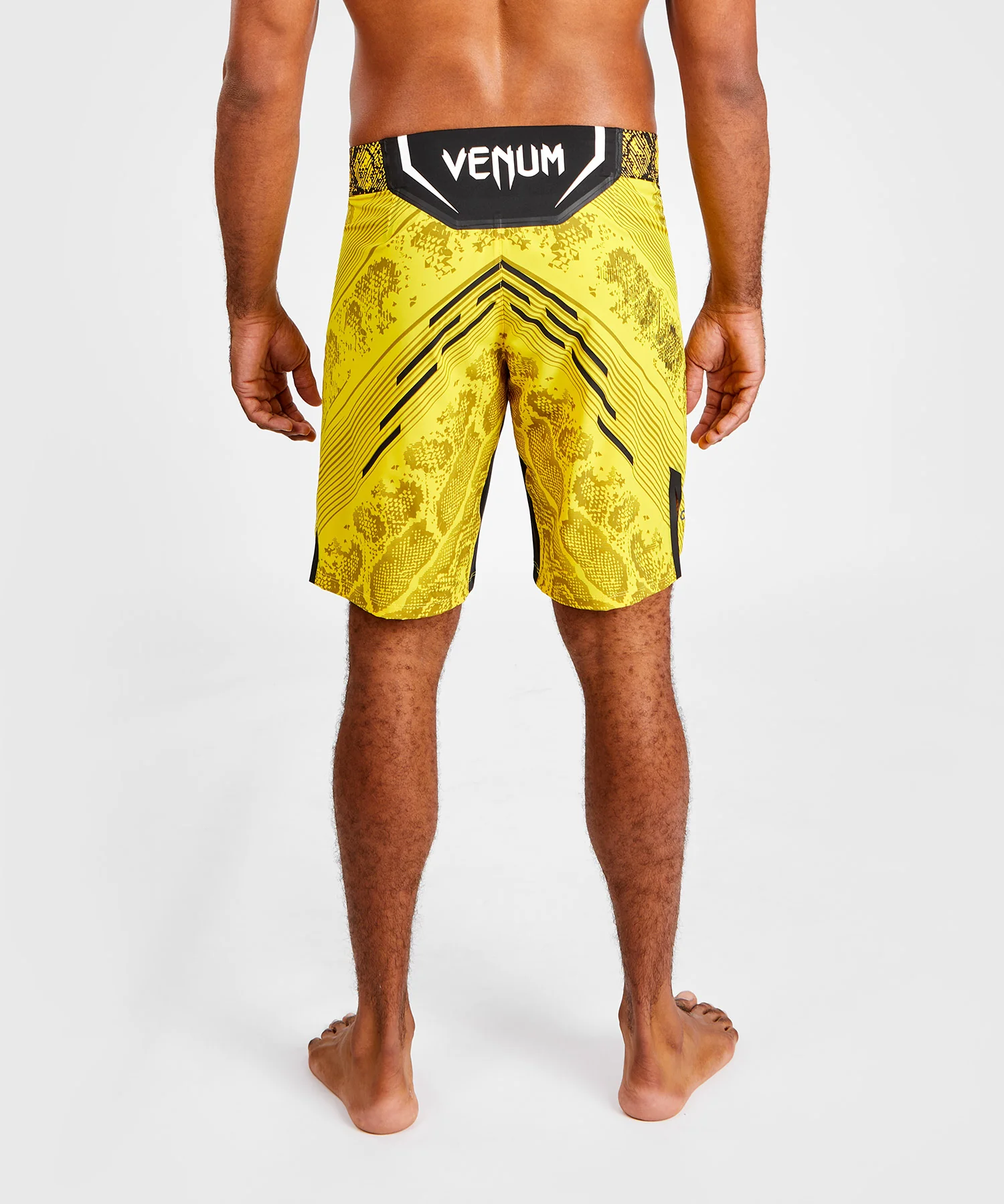 UFC Adrenaline by Venum Personalized Authentic Fight Night Men's Fight Short - Long Fit - Yellow - Image 4