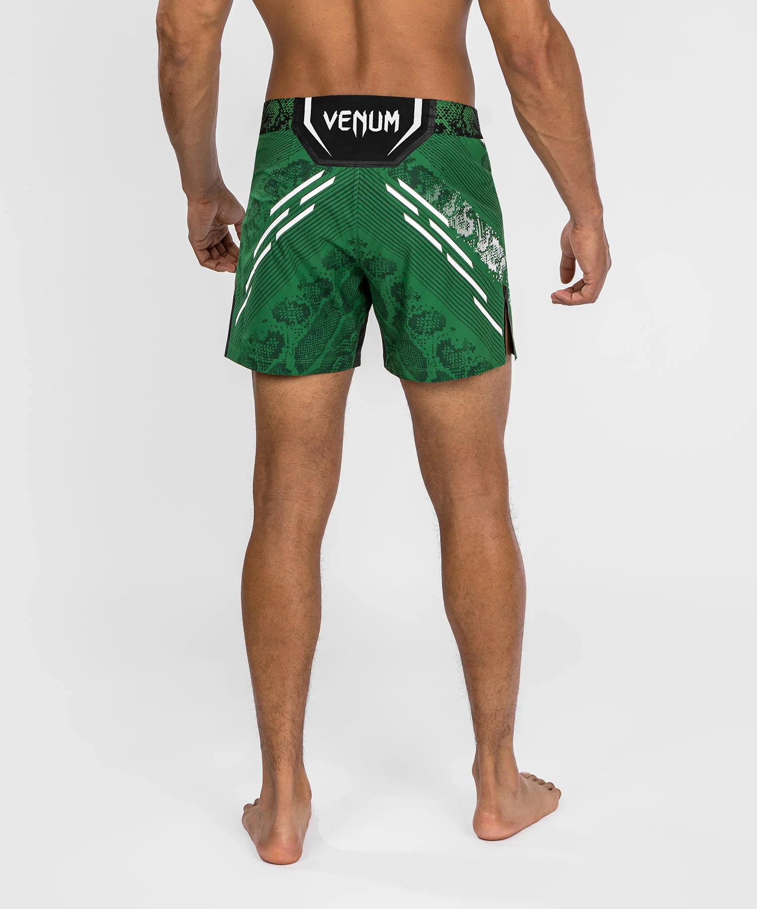 UFC Adrenaline by Venum Personalized Authentic Fight Night Men's Fight Short - Short Fit - Green - Image 3