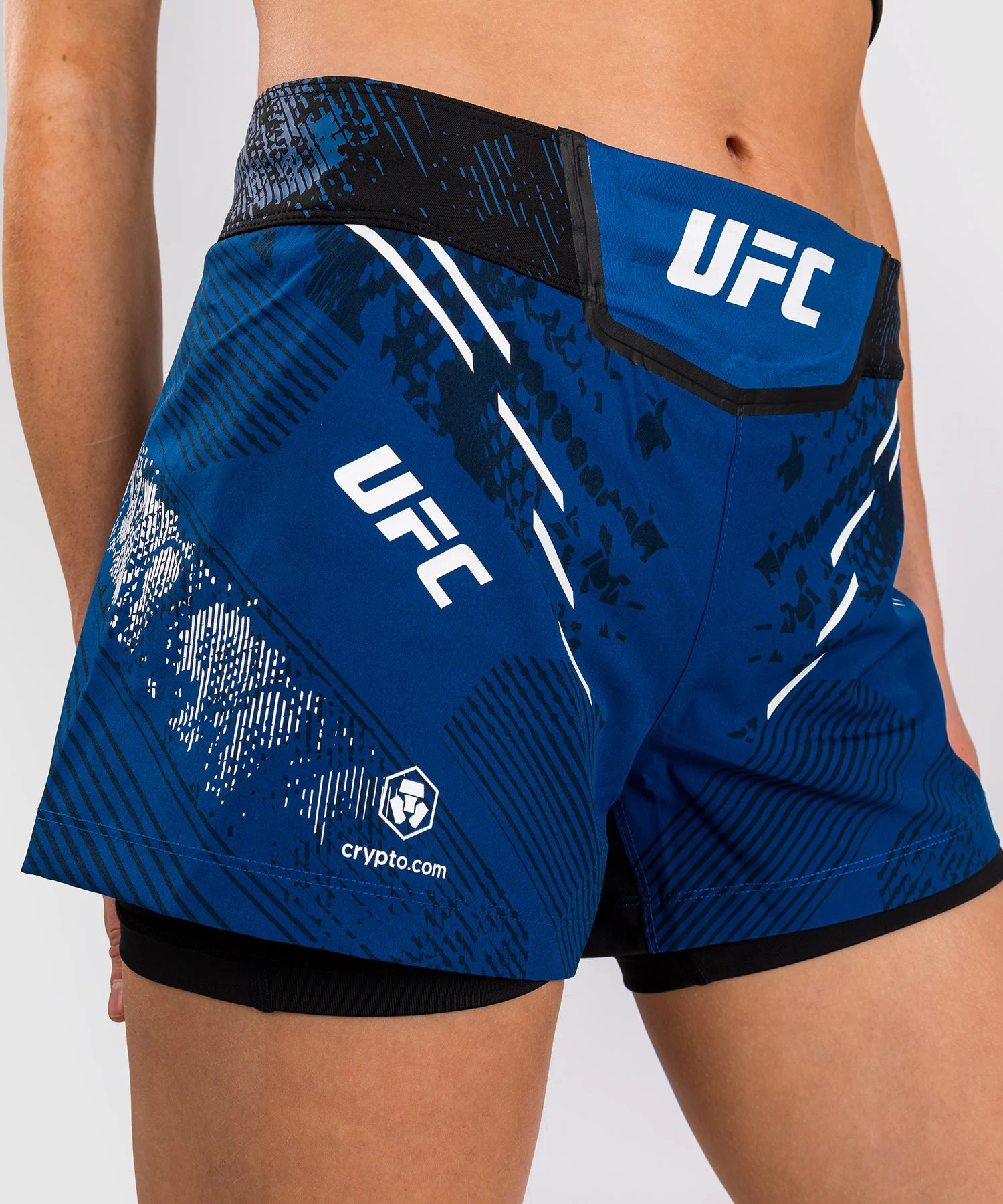 UFC Adrenaline by Venum Personalized Authentic Fight Night Women’s Fight Short – Blue - Image 5