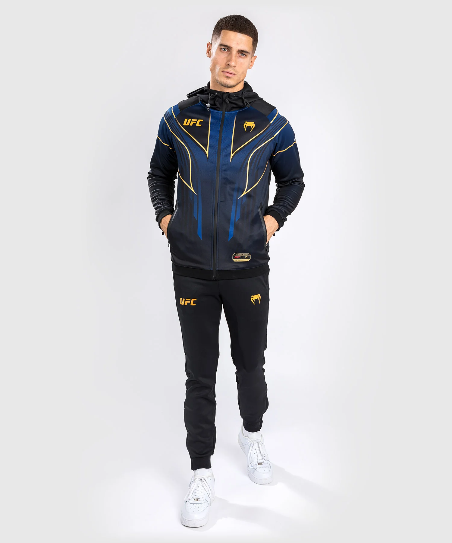 UFC AUTHENTIC FIGHT NIGHT 2.0 KIT BY VENUM MEN'S WALKOUT HOODIE - Midnight Edition - Champion - Image 4