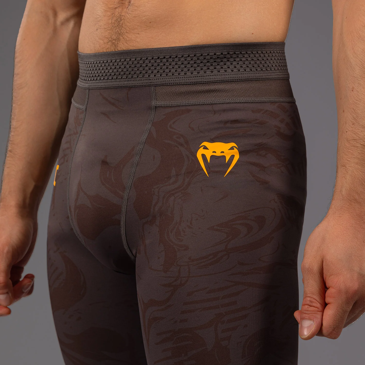UFC Fusion by Venum Fight Week Men’s Performance Tight - Earthen Brown - Image 6