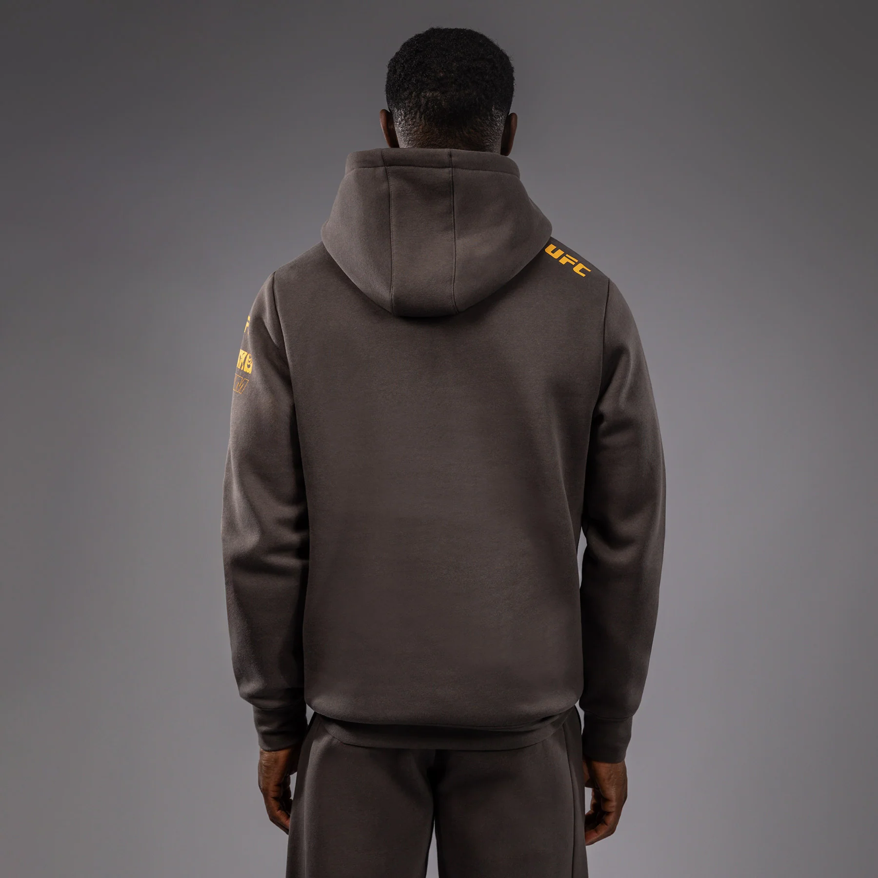 UFC Fusion by Venum Fight Week Men’s Pullover Hoodie - Solid Earthen Brown - Image 4