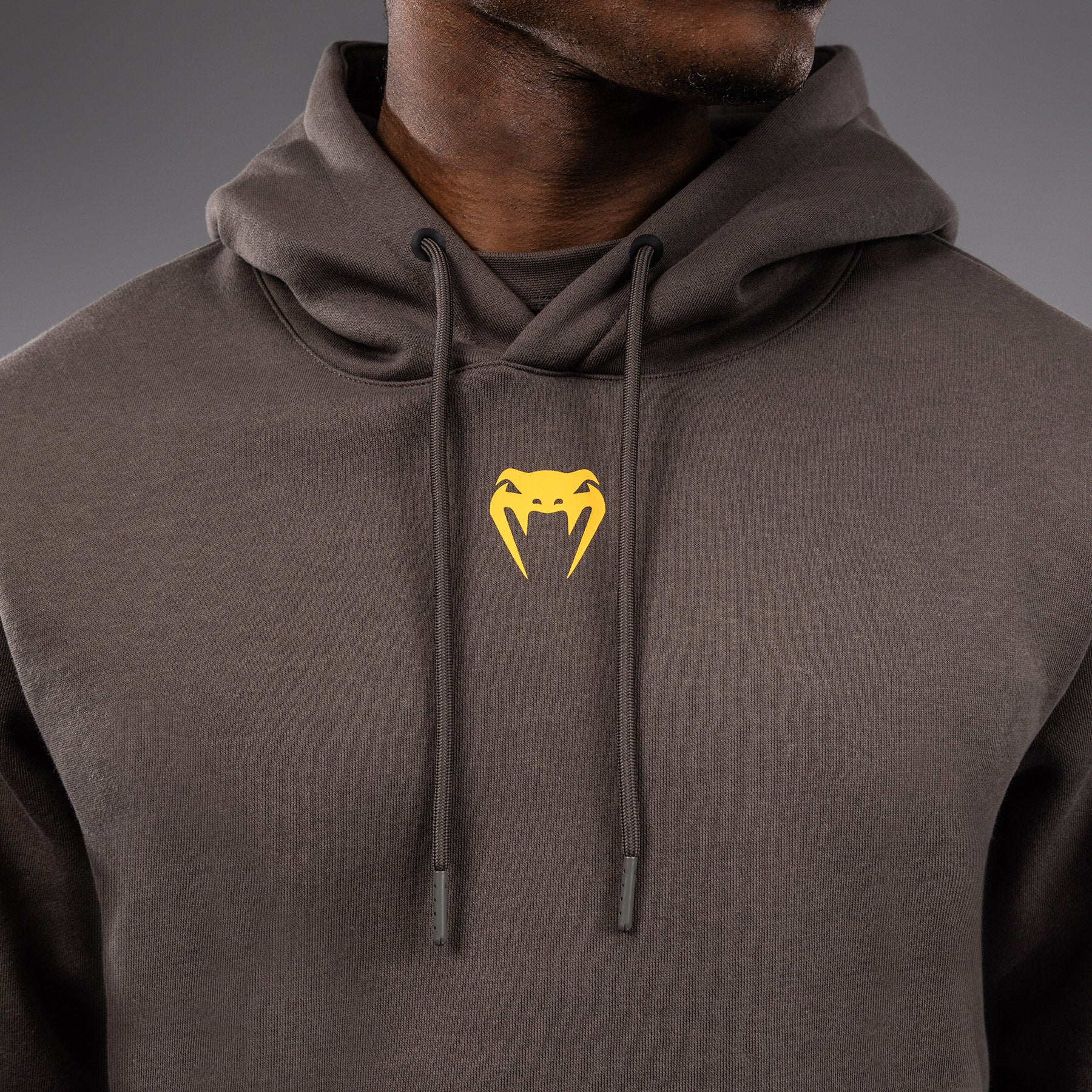 UFC Fusion by Venum Fight Week Men’s Pullover Hoodie - Solid Earthen Brown - Image 9