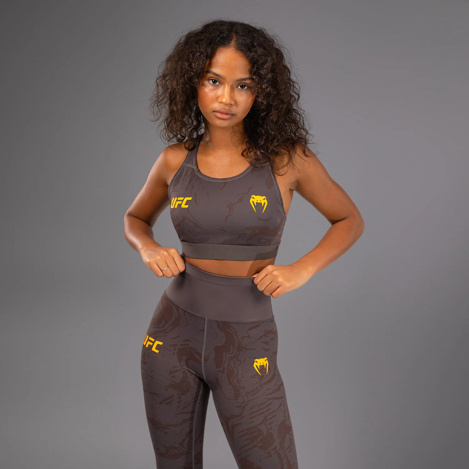 UFC Fusion by Venum Fight Week Women’s Sports Bra - Earthen Brown