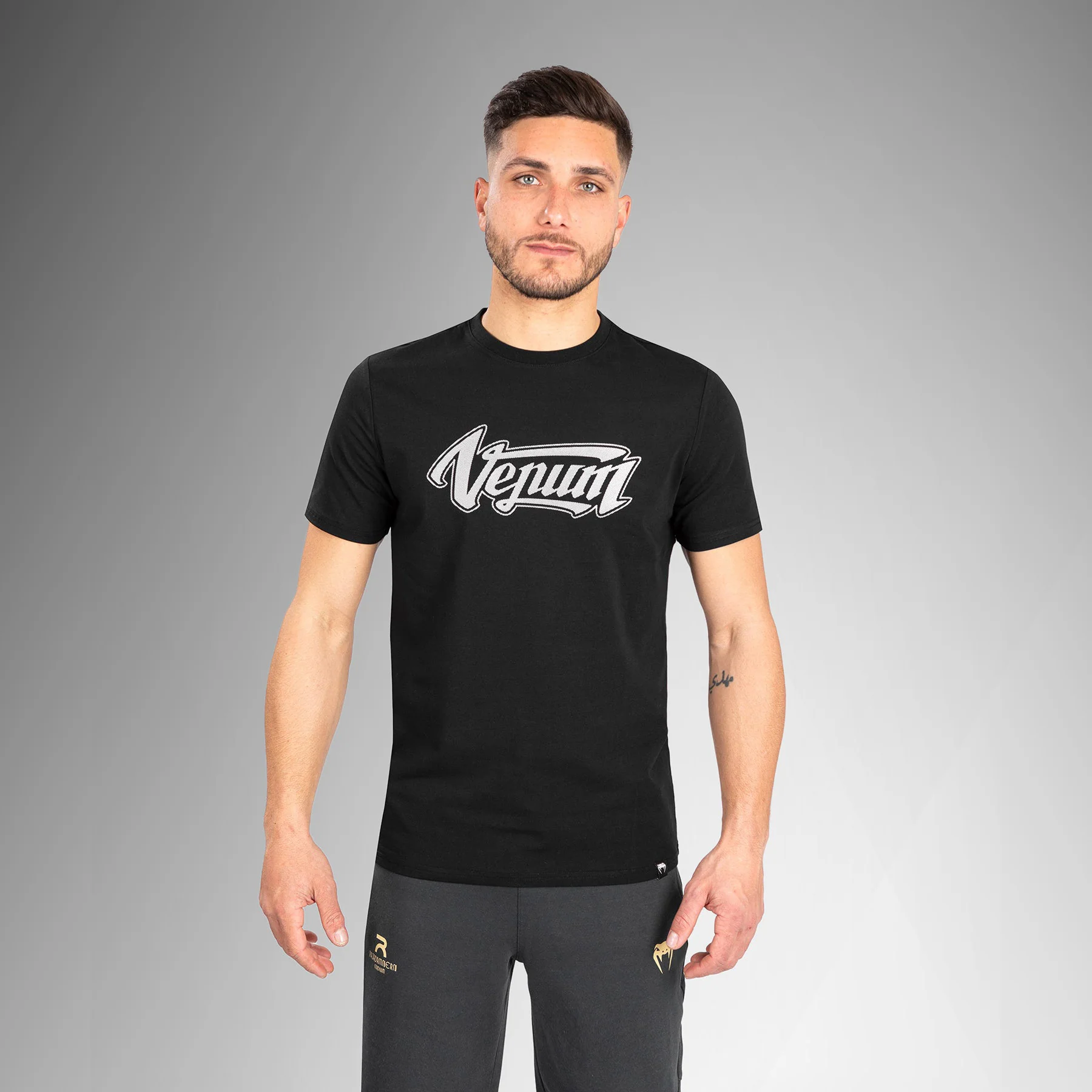 Venum Absolute 2.0 T-shirt - Adjusted Fit - Black/Silver - Image 4