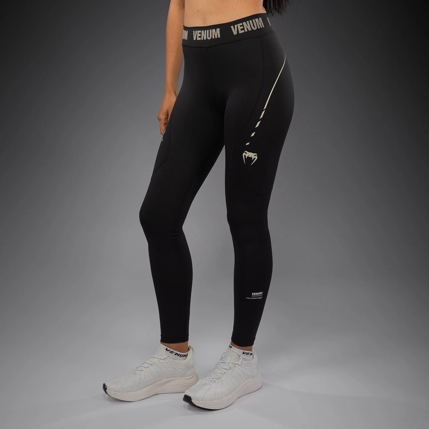 Venum Adrenaline Women's Leggings - Black/ Ivory - Image 2