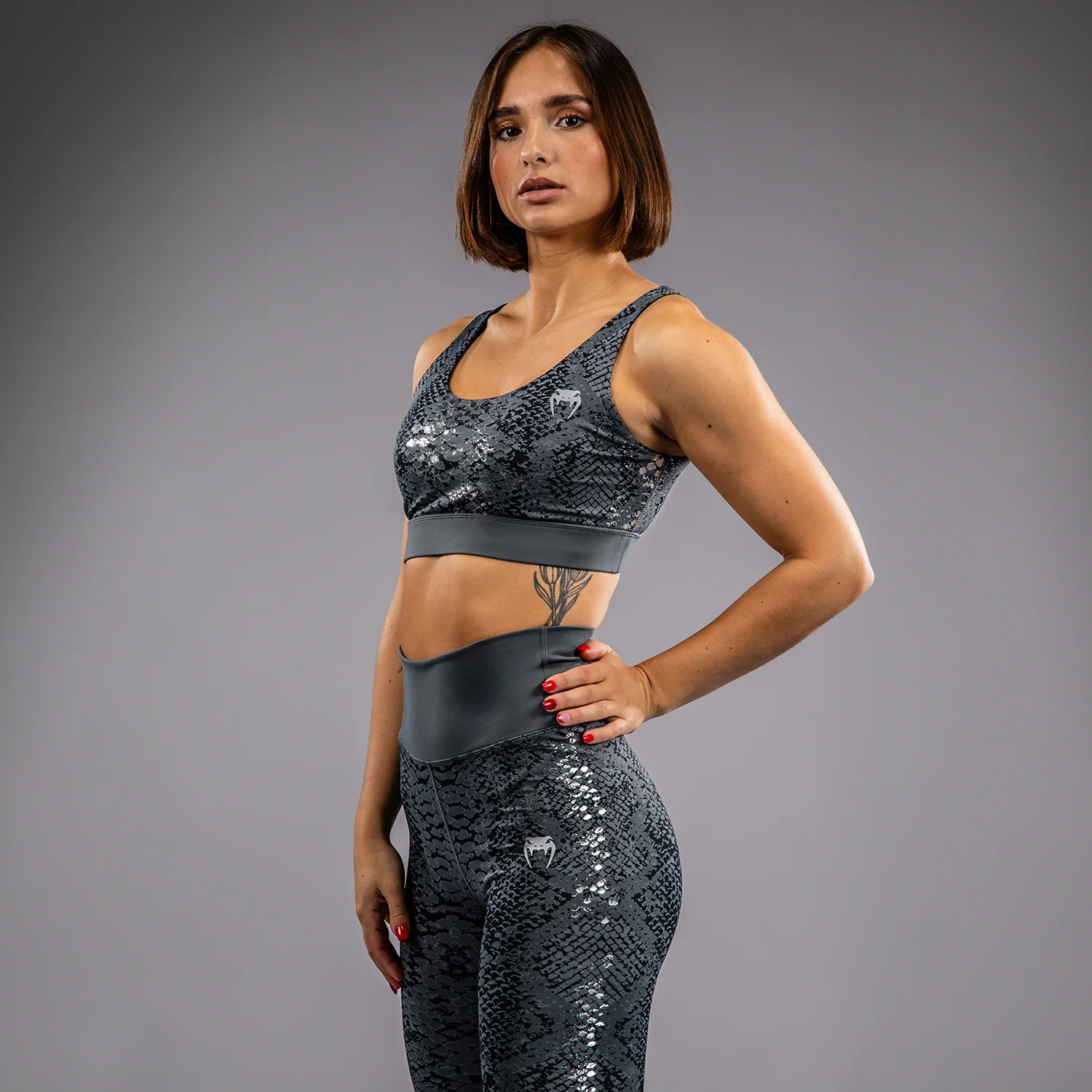 Venum Amazonia Women’s Sports Bra - Dark Grey - Image 2