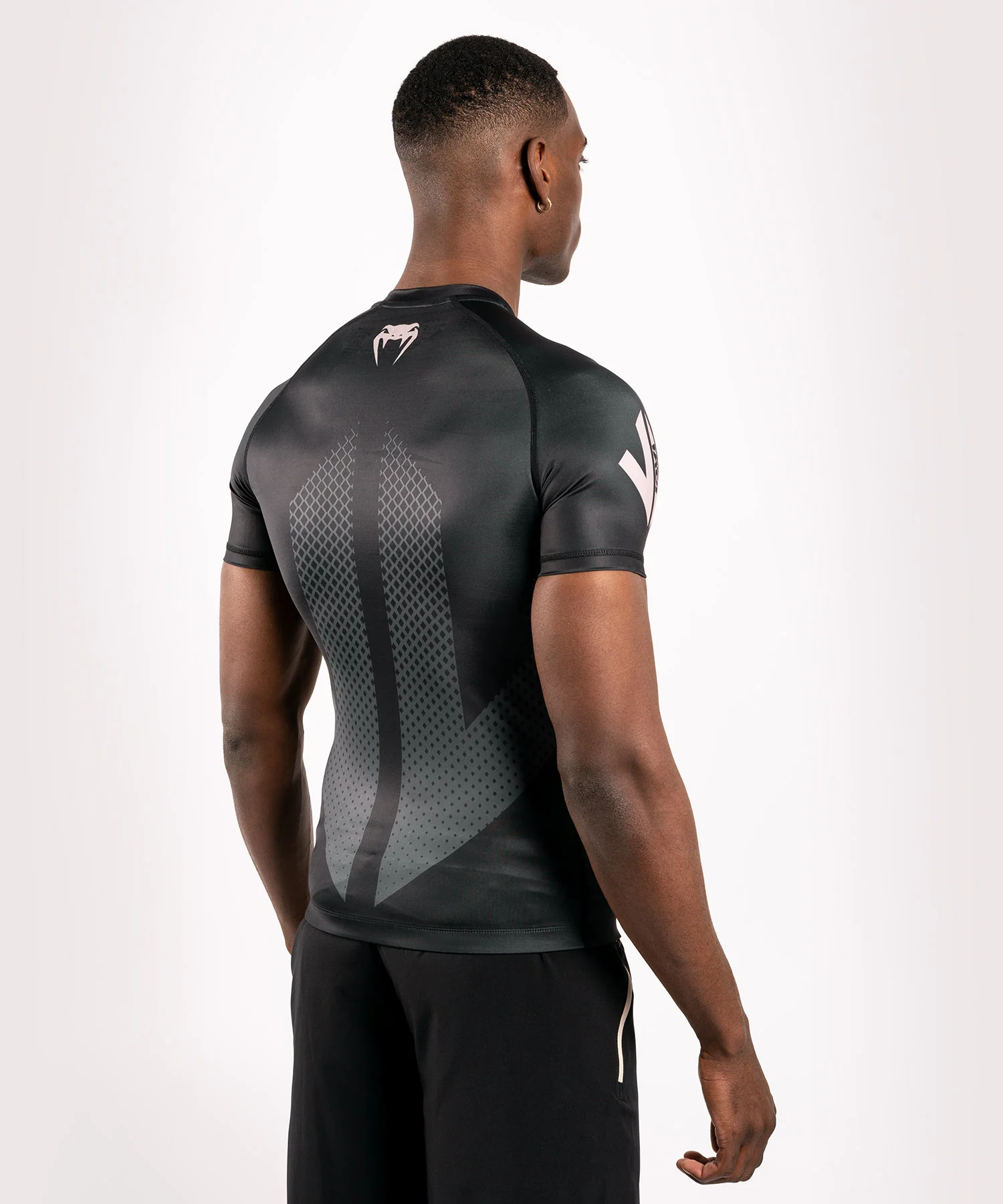 Venum Arrow Loma Signature Collection Short Sleeve Rashguard - Black/White - Image 6