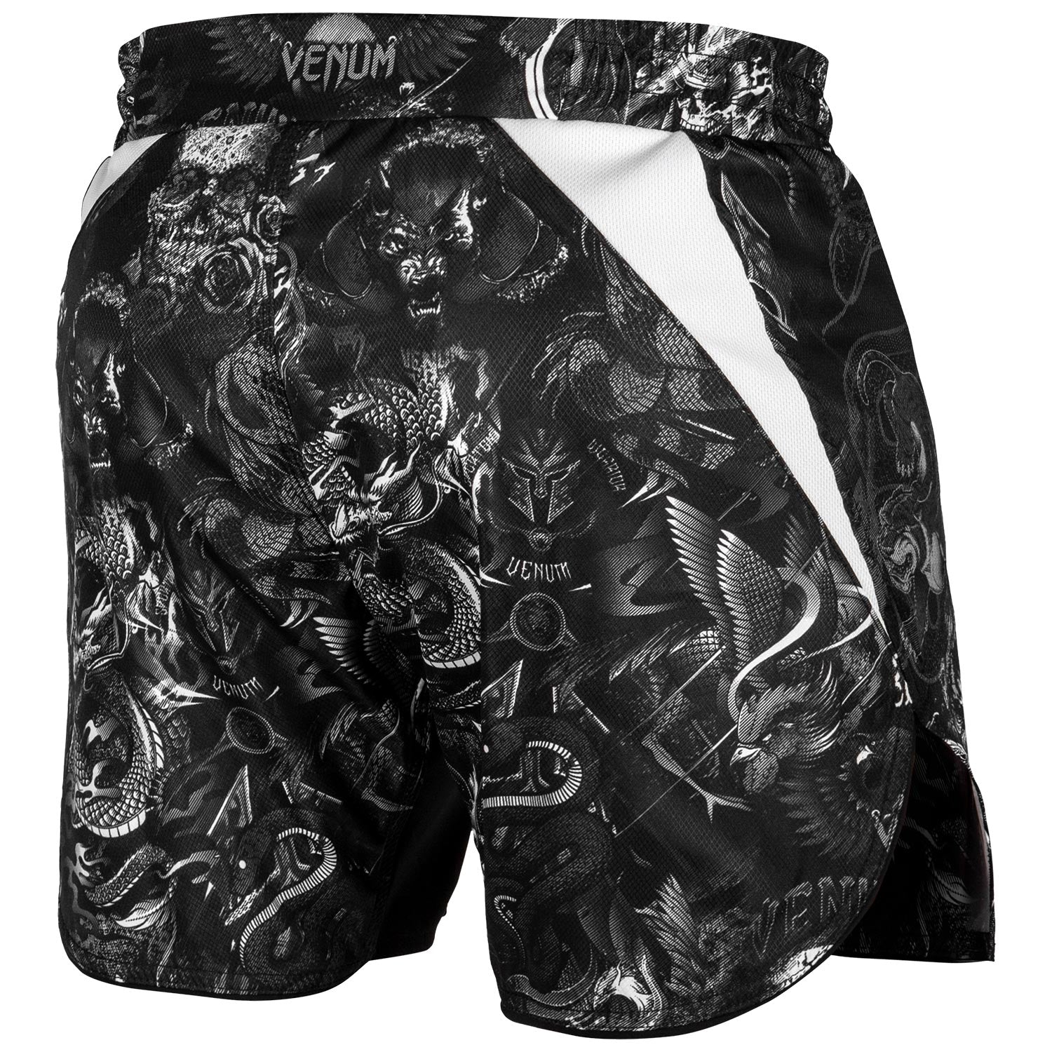 Venum Art Fightshorts - Black/White - Image 4