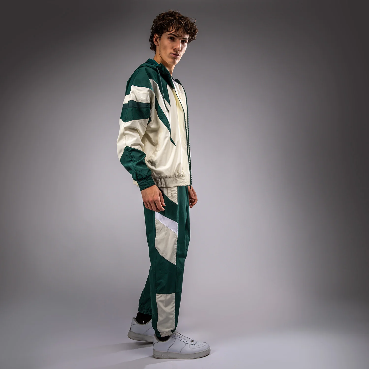 Venum Attack 90 Tracksuit Jacket - Forest Green/Ice - Image 2