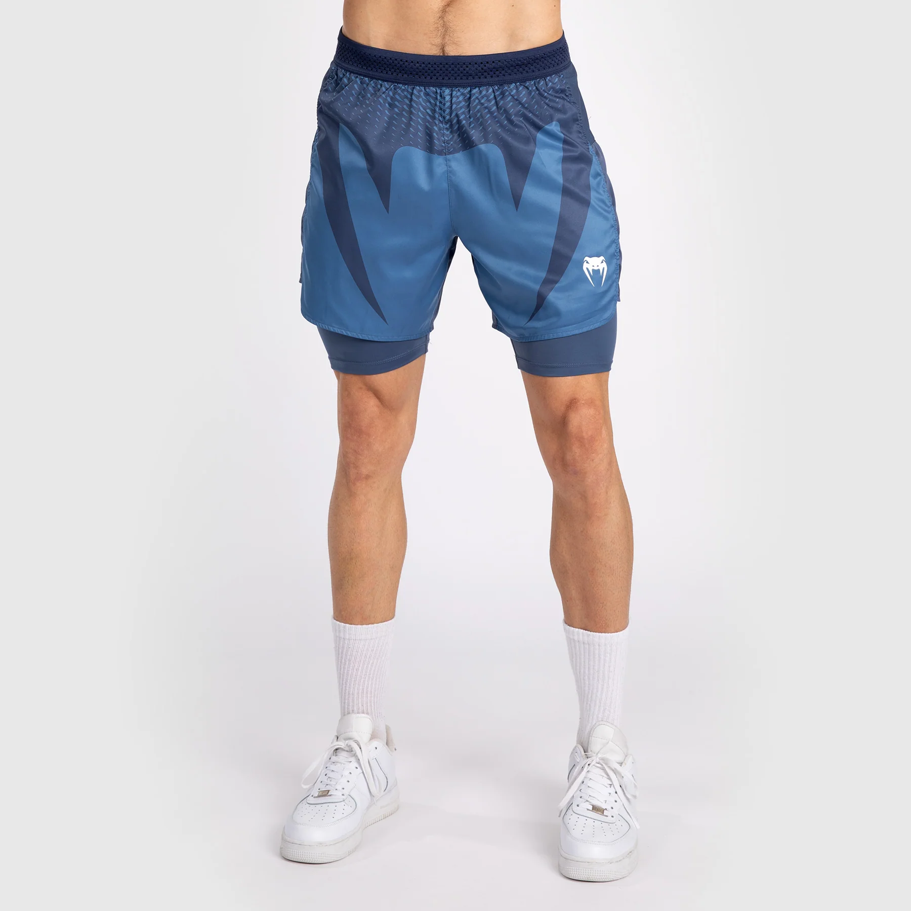 Venum Attack Men's Fight Shorts - Navy Blue - Image 5