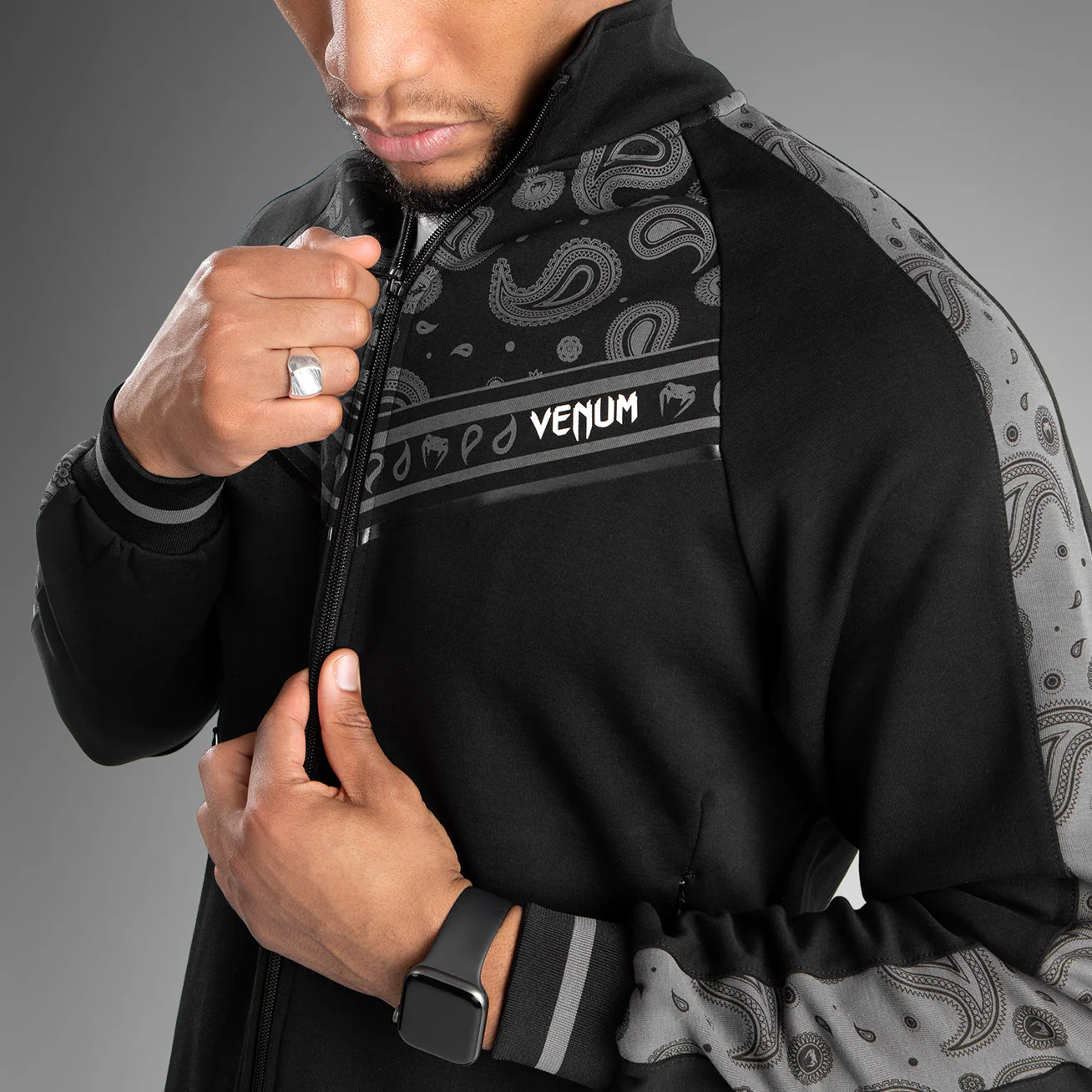 Venum Cali 34 Track Jacket - Black - Image 2