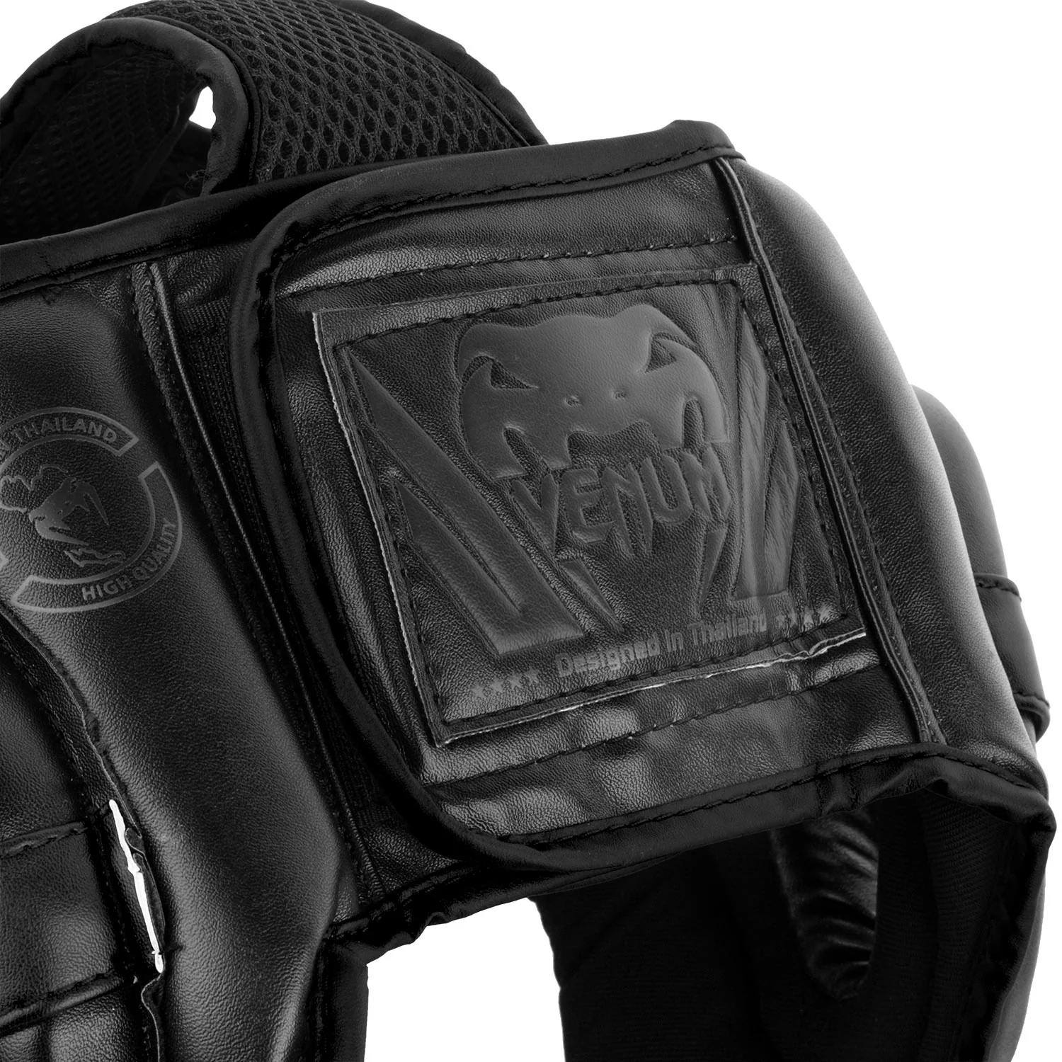 Venum Challenger Open Face Headgear - Black/Black - Image 4