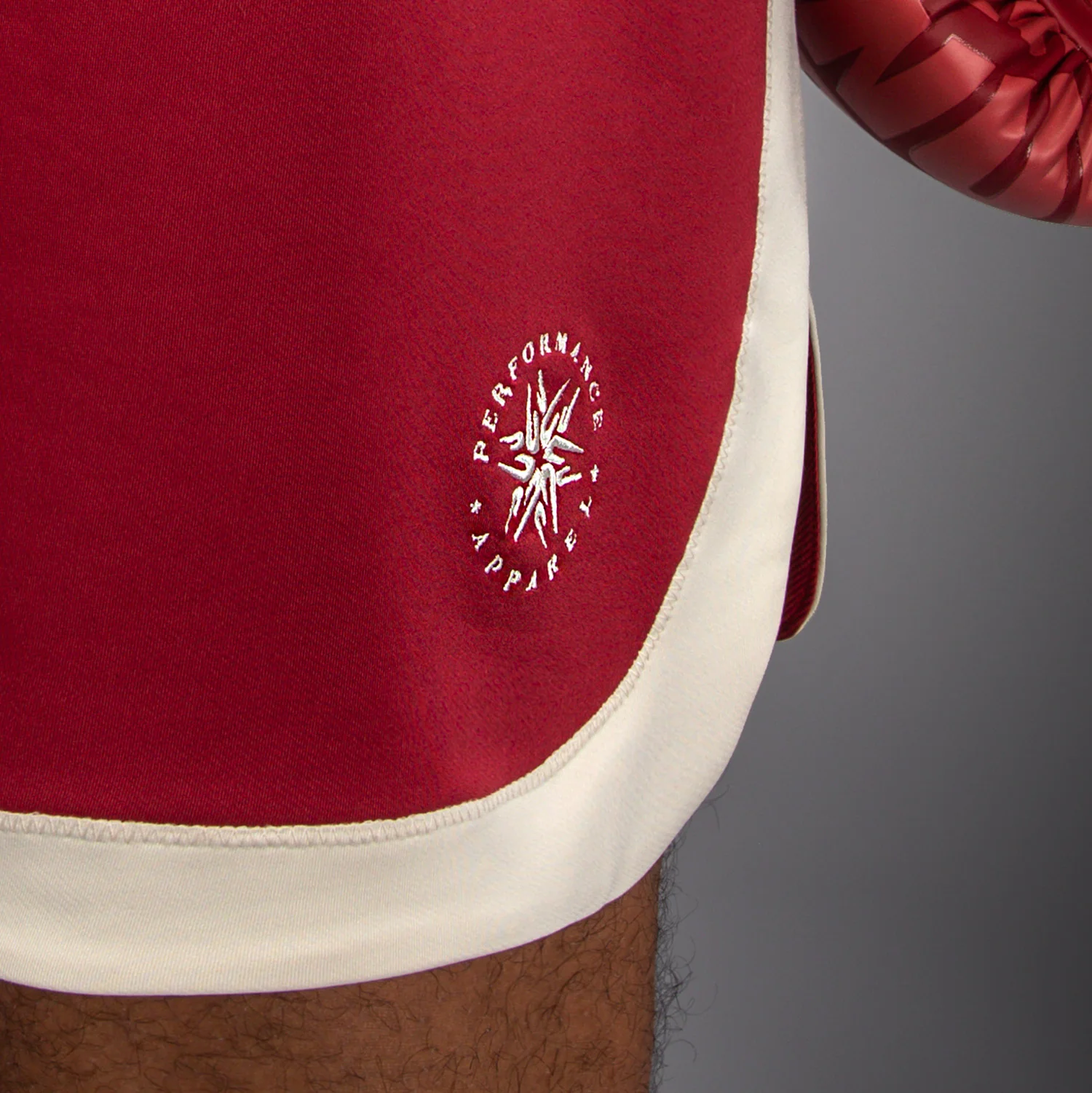 Venum Classic Boxing Shorts – Ruby Red/Ivory - Image 4