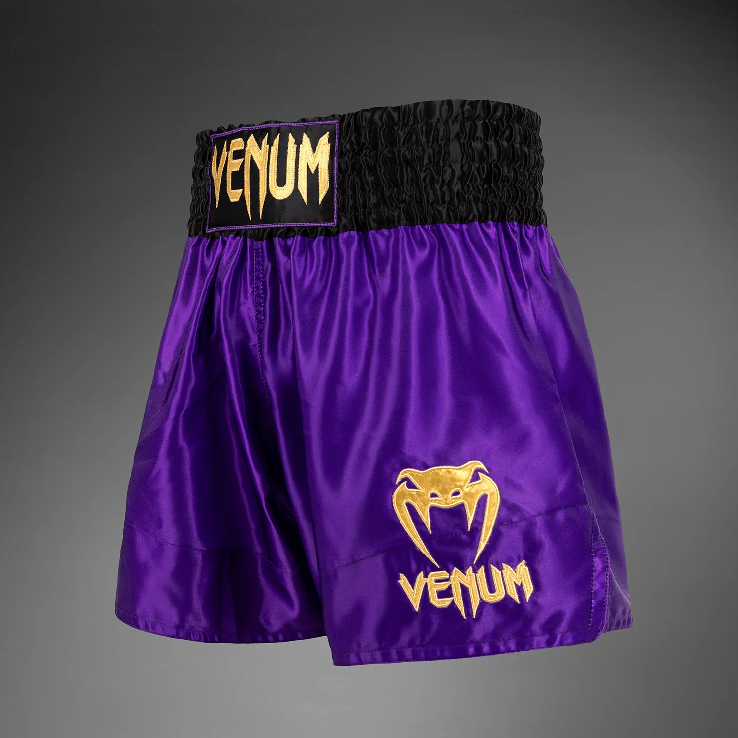 Venum Classic Muay Thai Shorts - Dark Purple - Image 2
