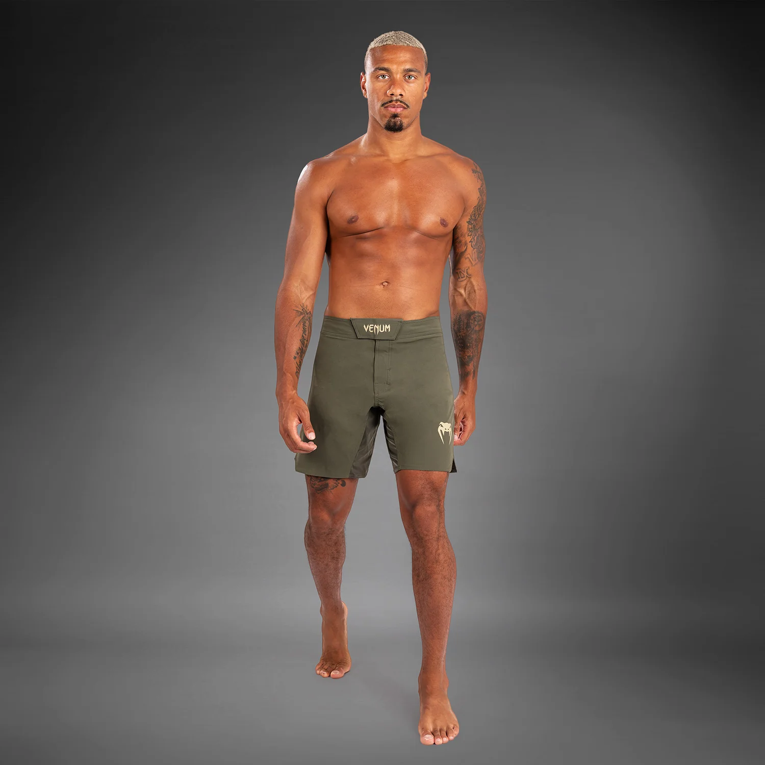 Venum Contender Men’s Fight Shorts - Khaki - Image 3