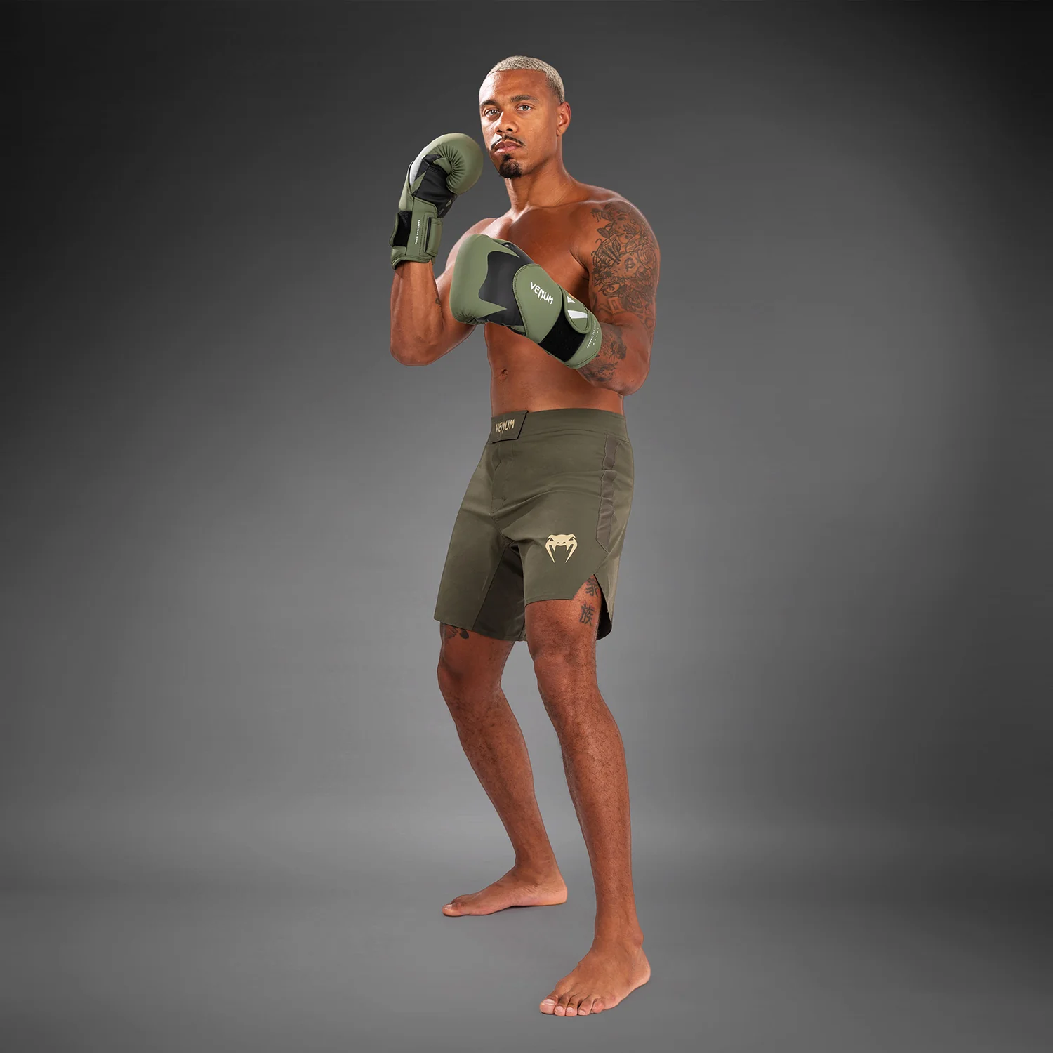 Venum Contender Men’s Fight Shorts - Khaki - Image 6
