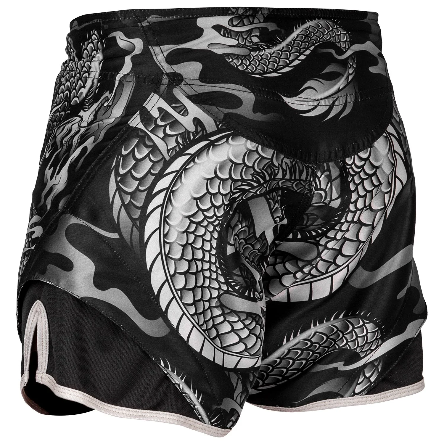 Venum Dragon's Flight Fightshorts - Black/Sand - Image 3