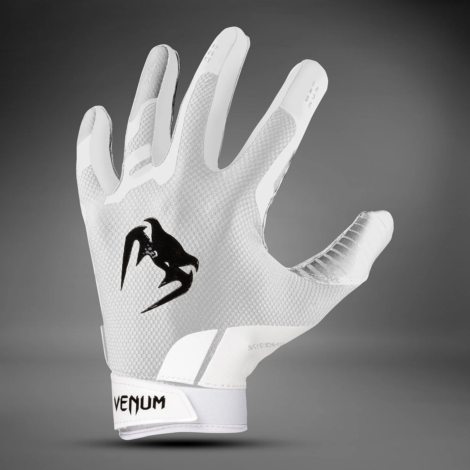 Venum Elite Football Gloves - White/Black - Image 4