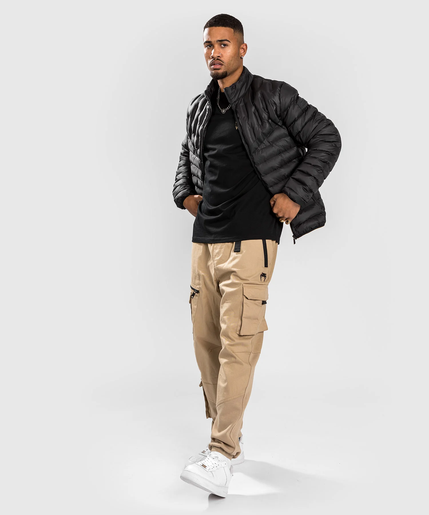 Venum Elite Light Down Jacket - Black - Image 3