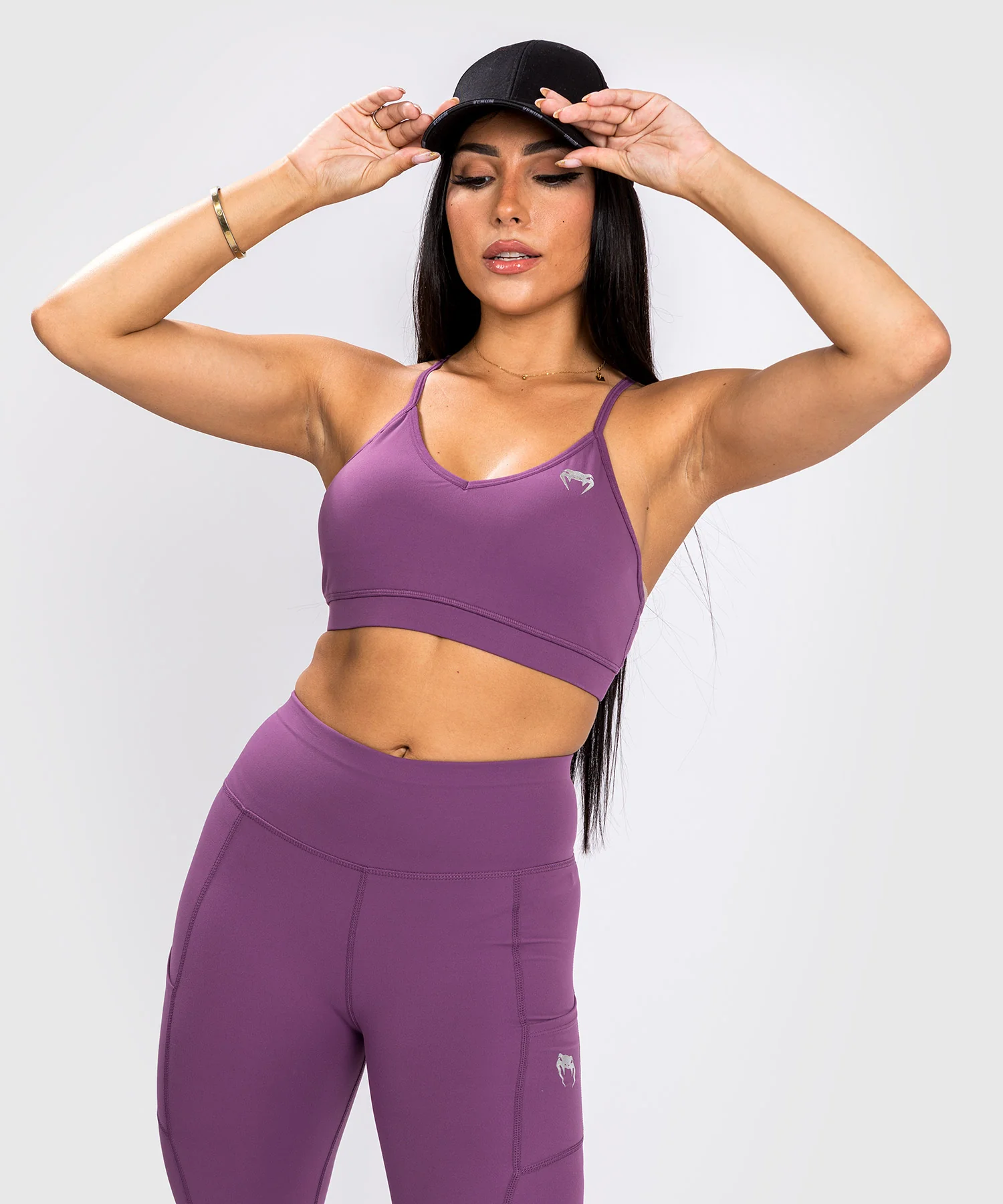 Venum Essential Low Impact Sports Bra - Dusky Orchid/Brushed Silver - Image 2