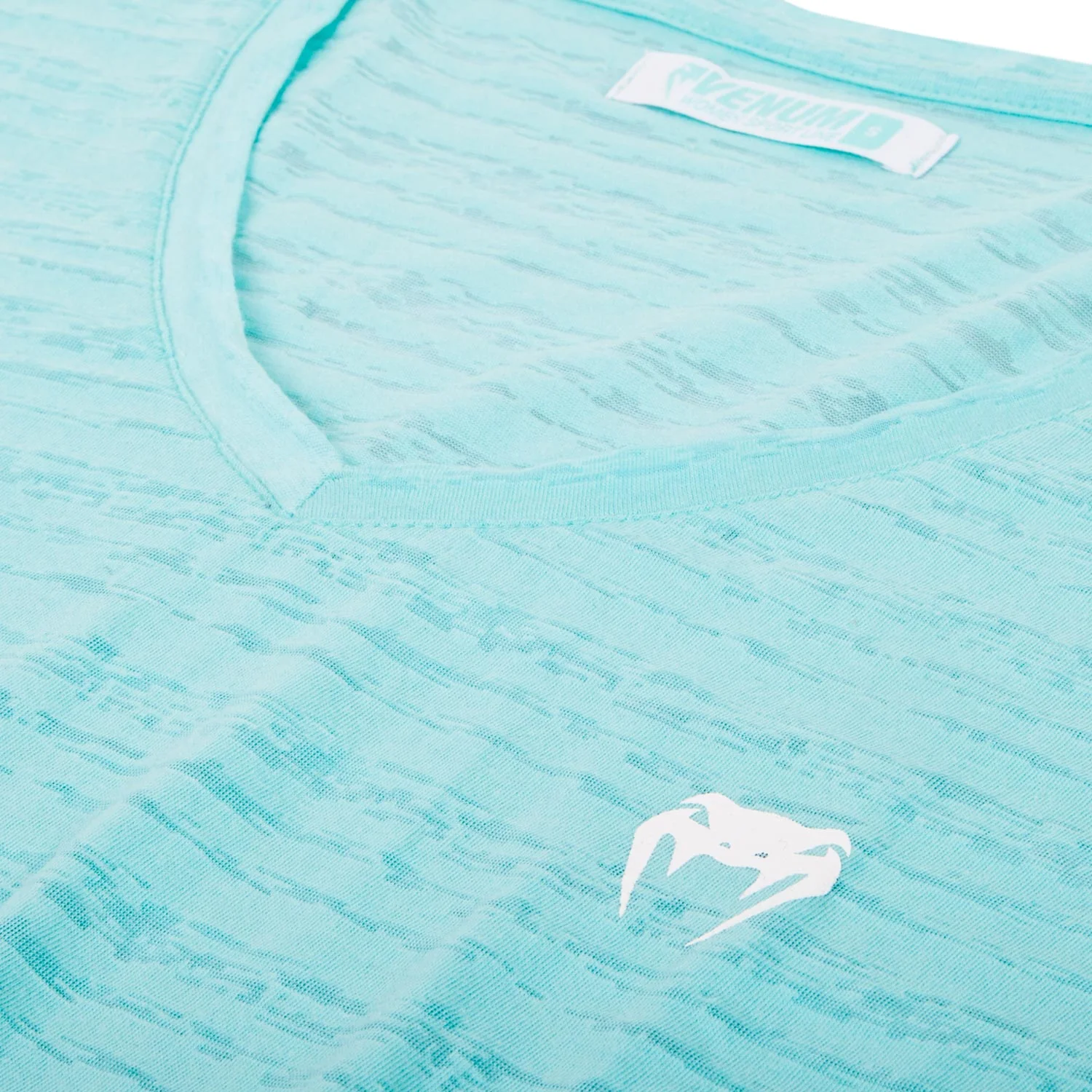 Venum Essential V Neck T-Shirt - Light Latigo Bay - Image 4