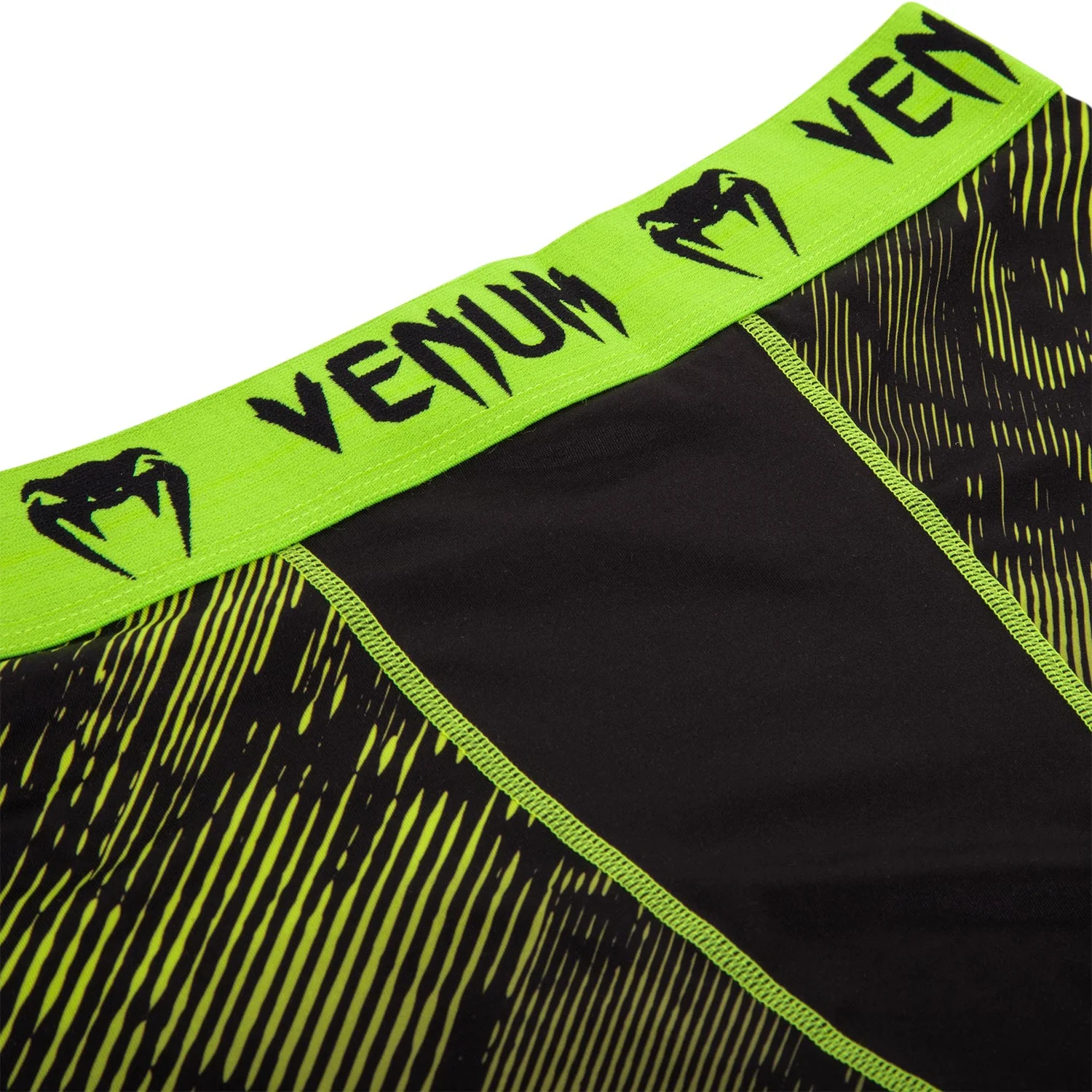 Venum Fusion Compression Shorts - Black/Yellow - Image 5