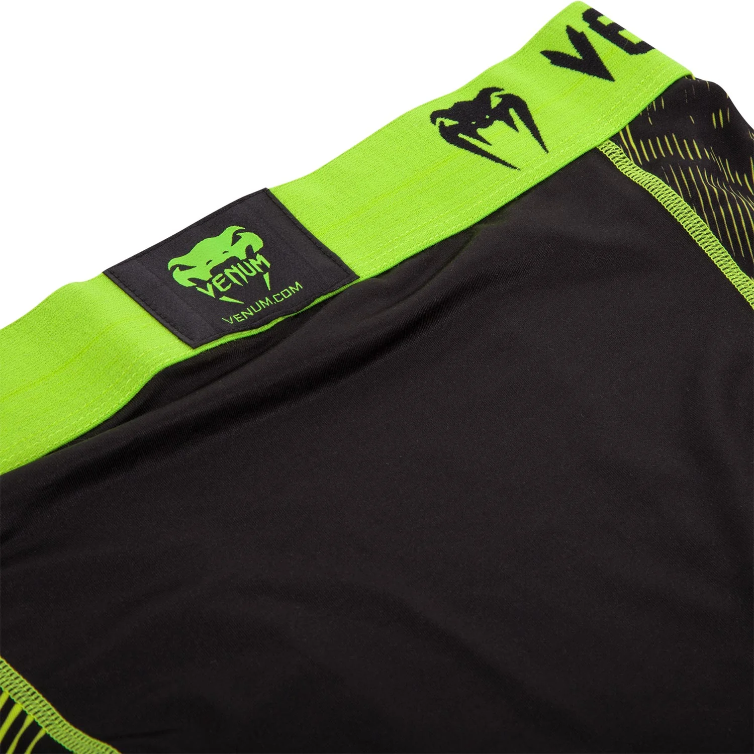Venum Fusion Compression Shorts - Black/Yellow - Image 8