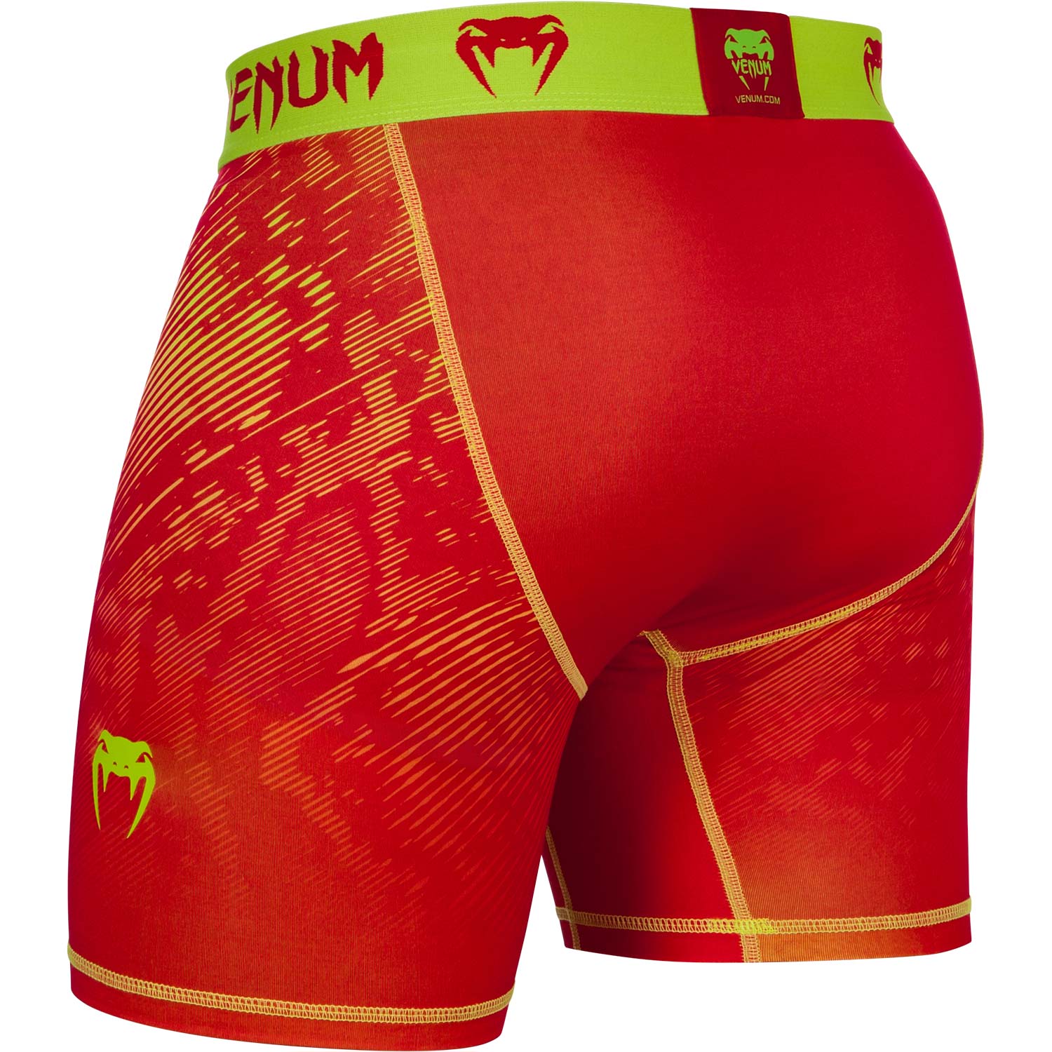 Venum Fusion Compression Shorts - Orange/Yellow - Image 4