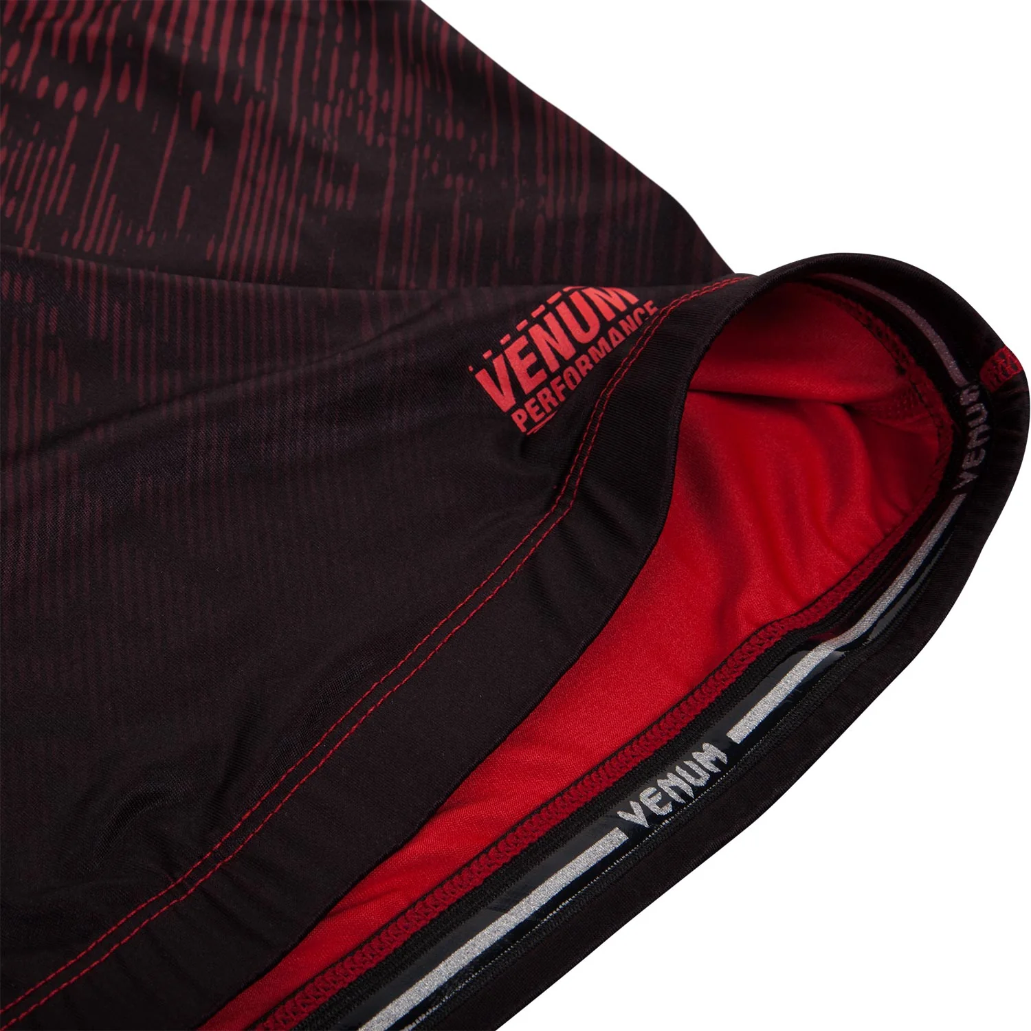 Venum Fusion Compression T-shirt - Long Sleeves - Black/Red - Image 8