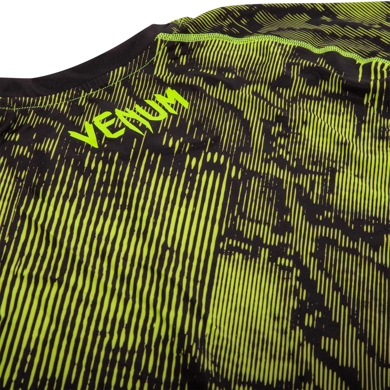 Venum Fusion Compression T-shirt - Long Sleeves - Black/Yellow - Image 8