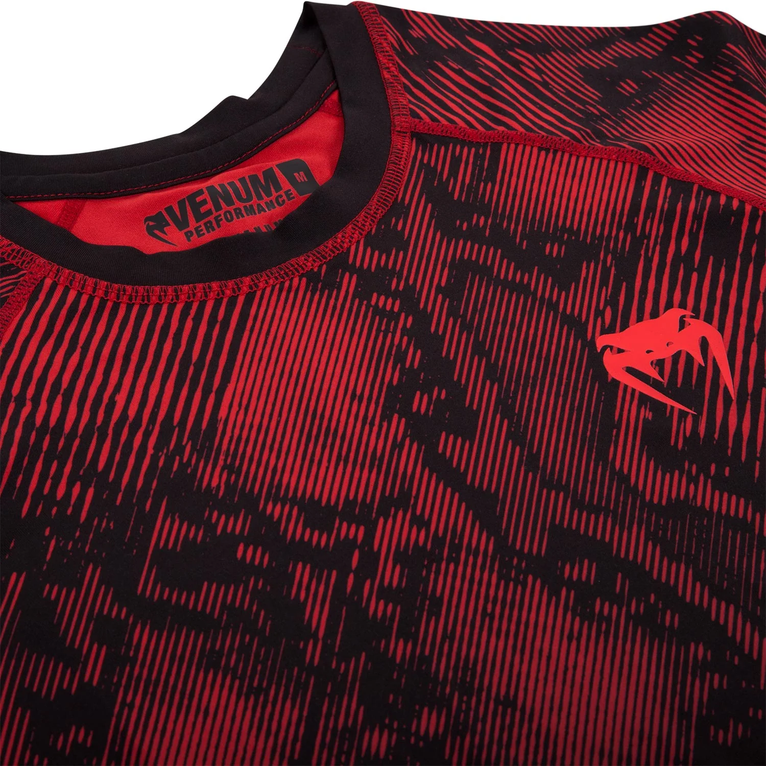Venum Fusion Compression T-shirt - Short Sleeves - Black/Red - Image 7