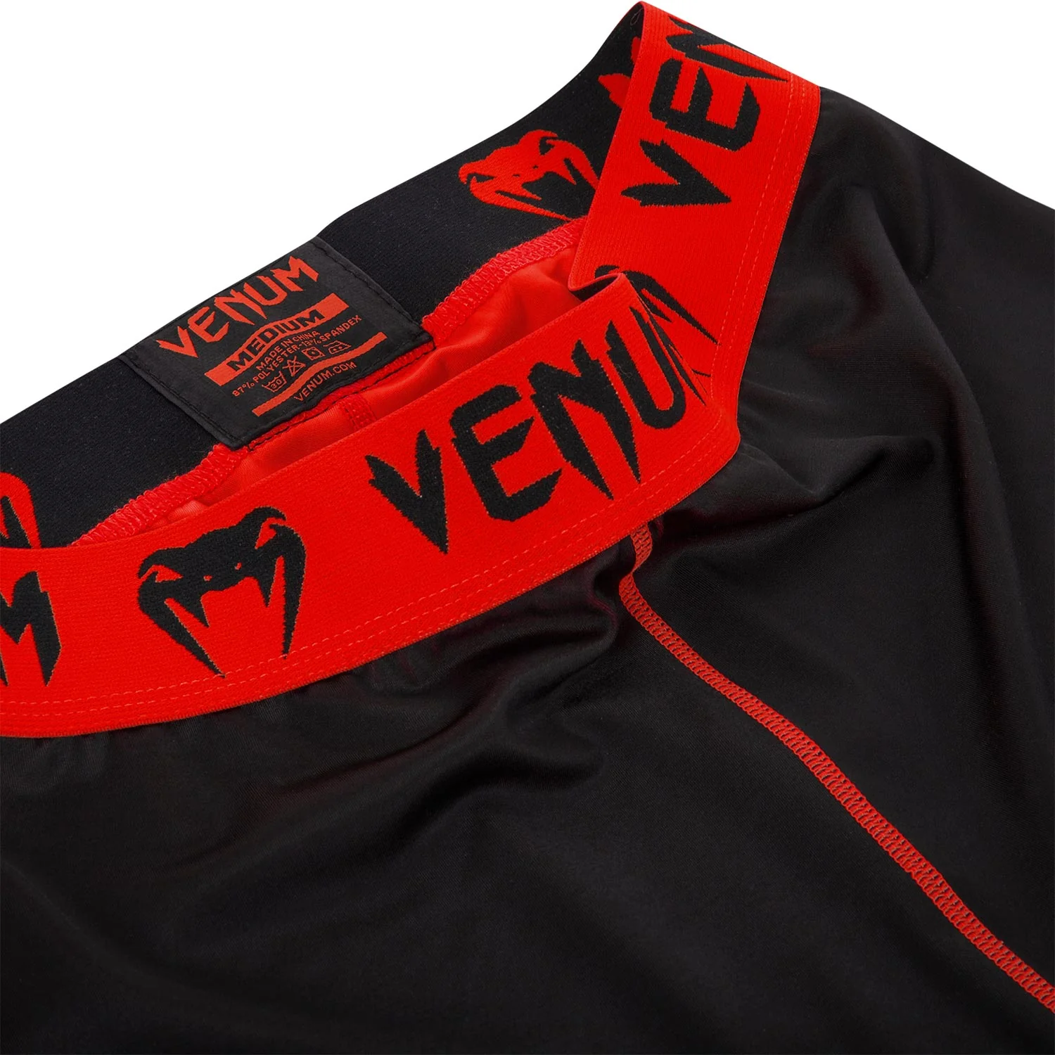 Venum Fusion Compression Tights - Black/Red - Image 5
