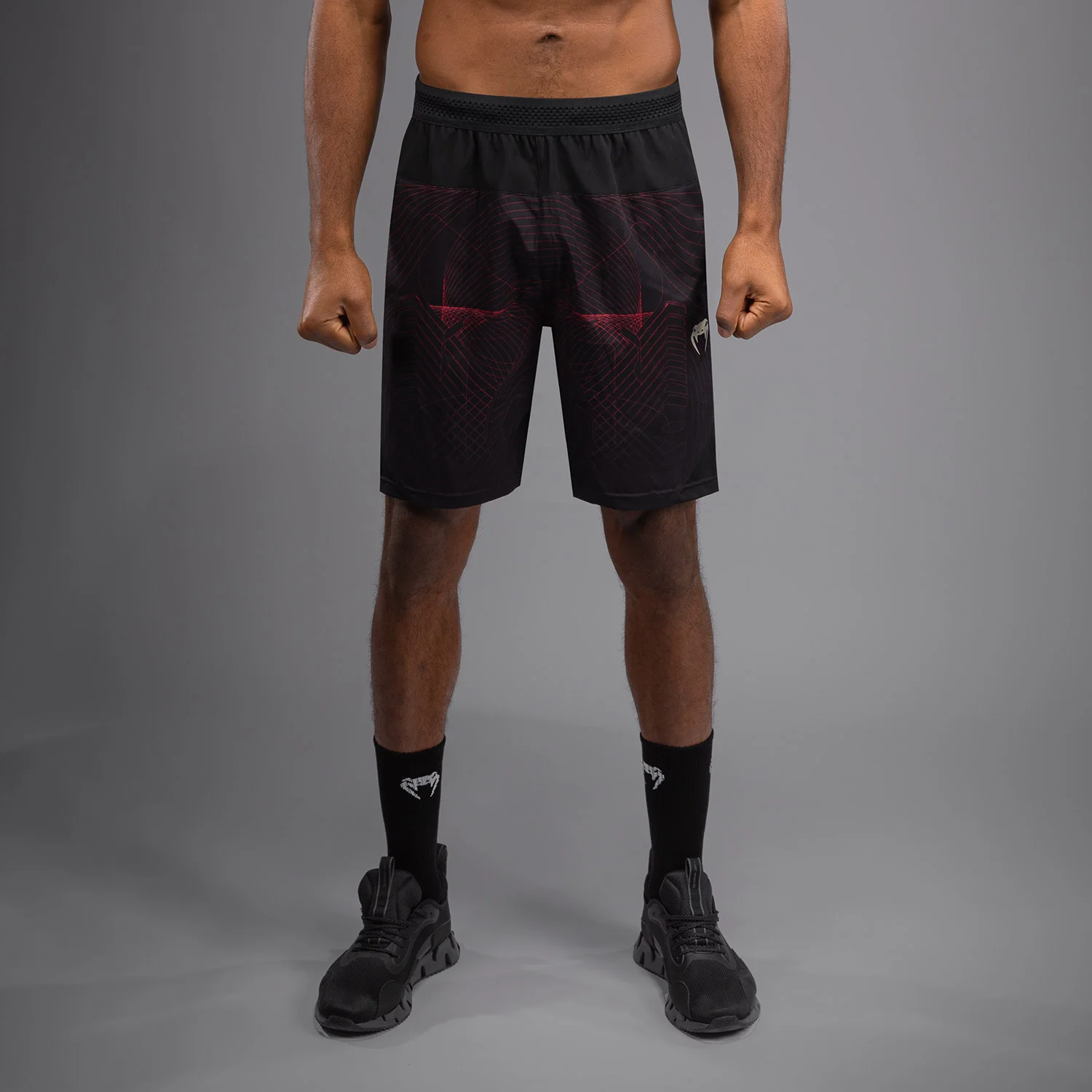 Venum G-Fit Air Men's Training Shorts - Deep Black/Fire Red