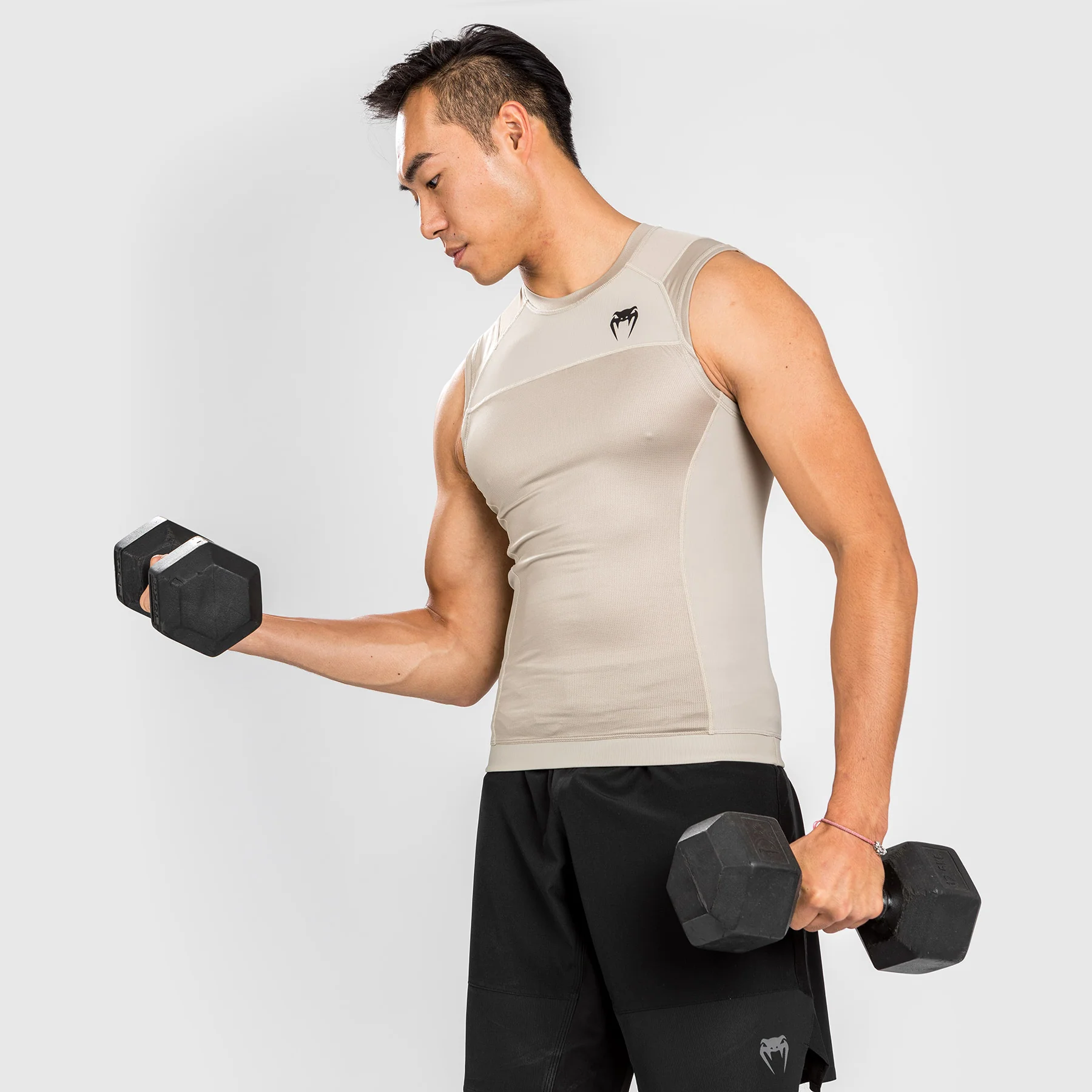 Venum G-Fit Air Rashguard Sleeveless - Sand - Image 5