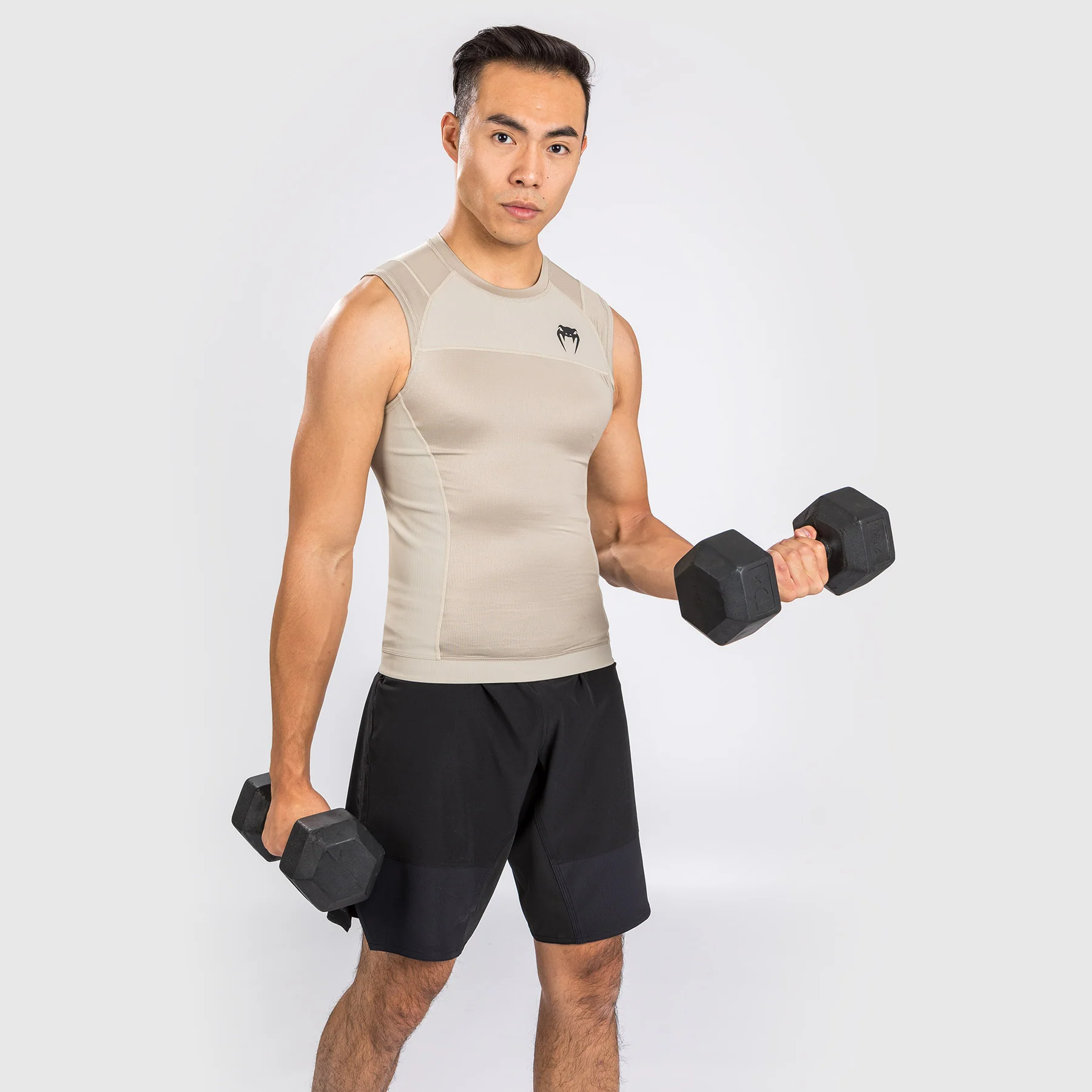 Venum G-Fit Air Rashguard Sleeveless - Sand - Image 7
