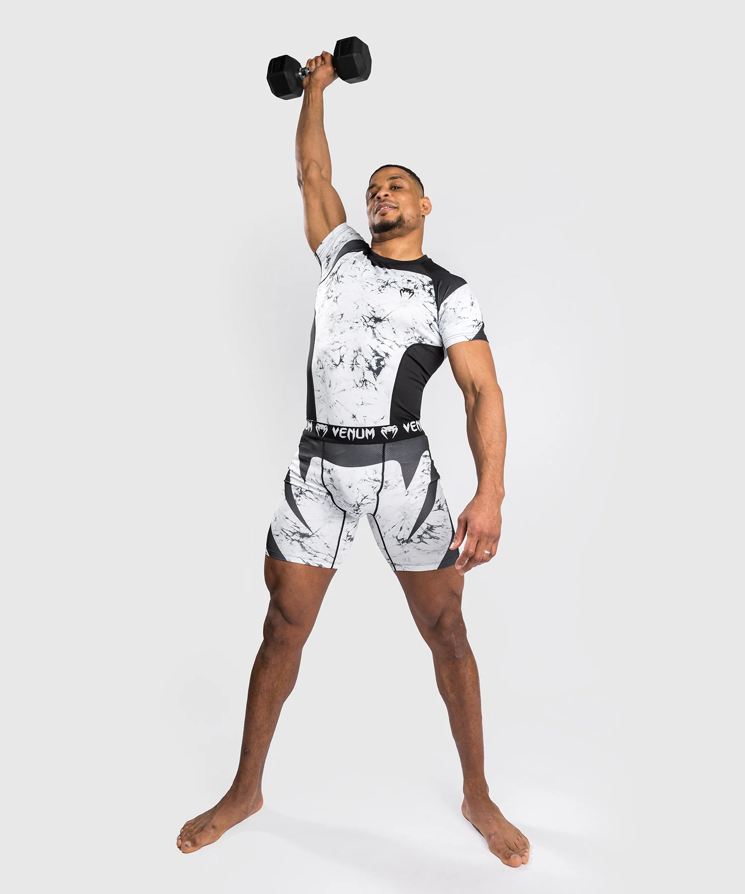 Venum G-Fit Marble Rashguard - Short Sleeves - Marble - Image 2