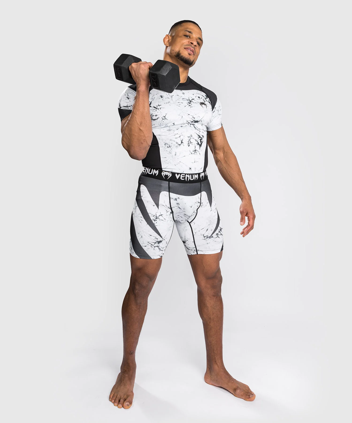 Venum G-Fit Marble Vale Tudo Short - Marble - Image 3