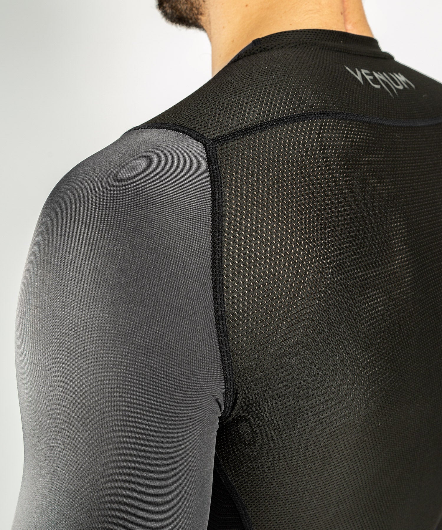 Venum G-Fit Rashguard - Long Sleeves - Grey/Black - Image 9