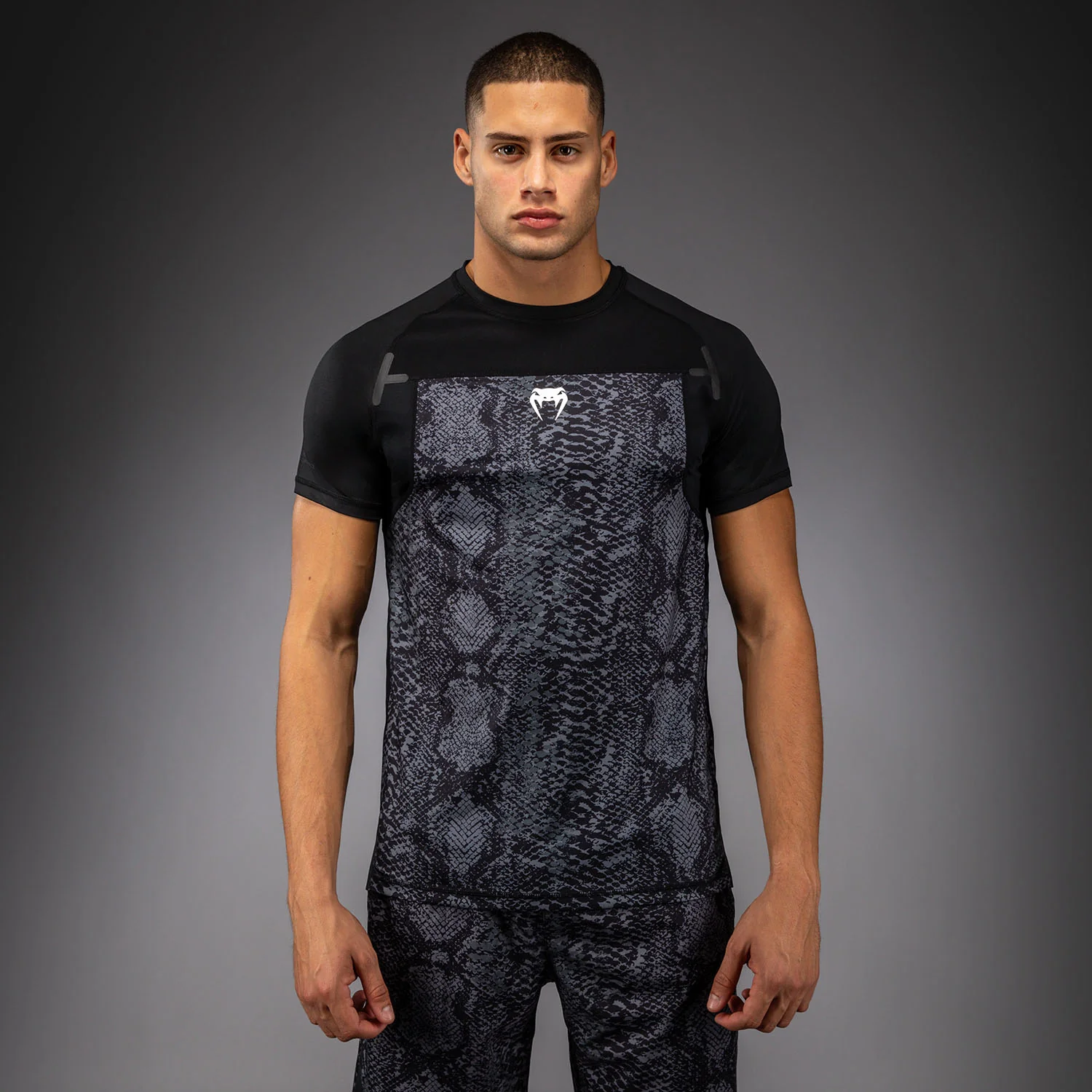 Venum G-Fit Scales Dry-Tech T-Shirt - Black/ Charcoal Grey