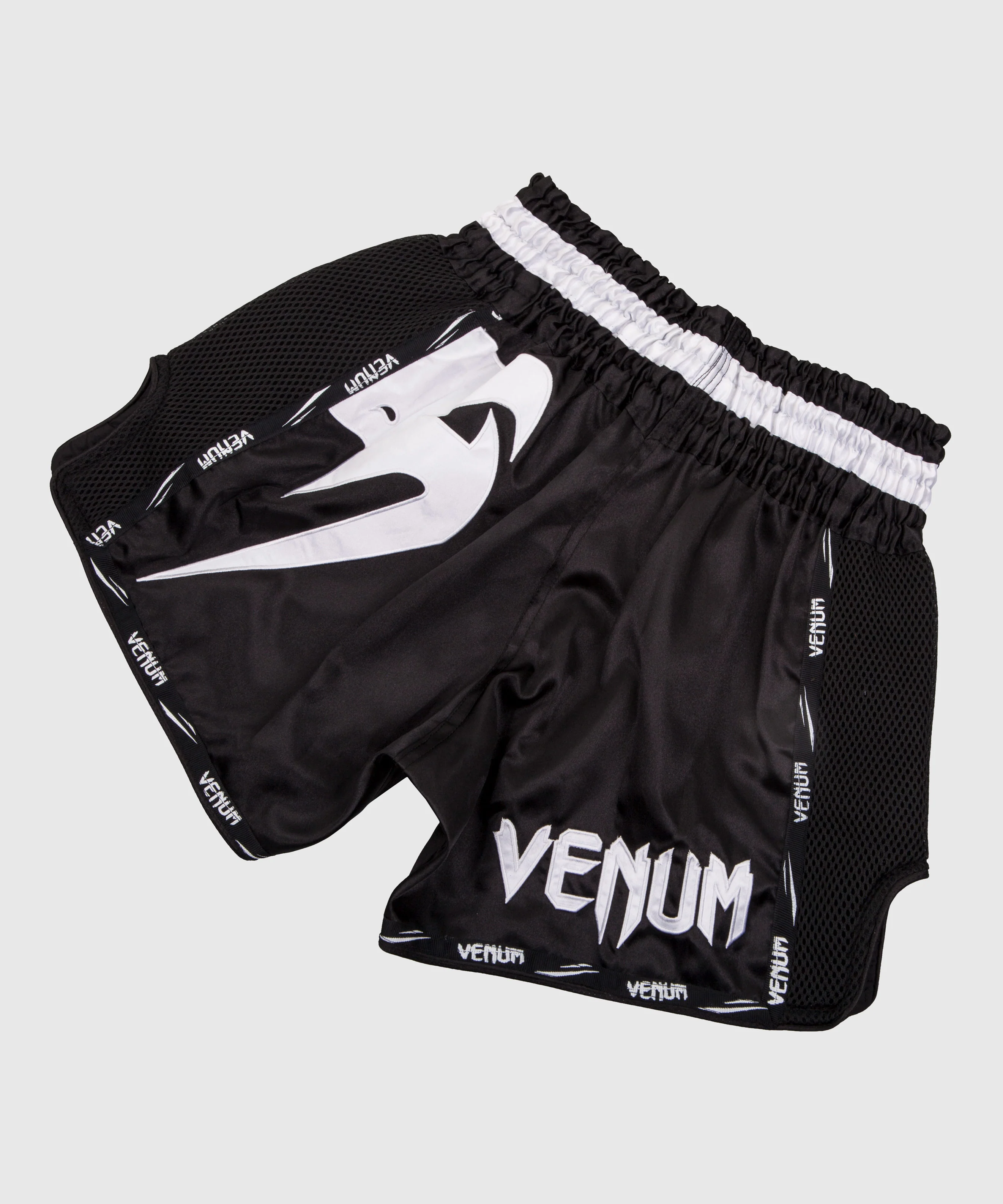 Venum Giant Muay Thai Shorts - Black/White - Image 2