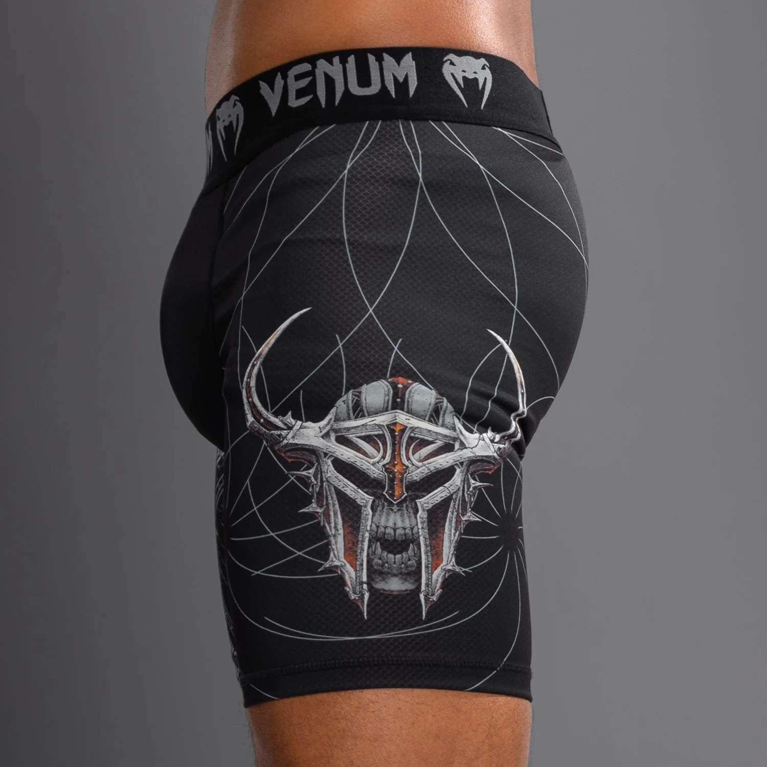 Venum Gladiator 5.0 Men's Vale Tudo Shorts - Black/Silver - Image 3