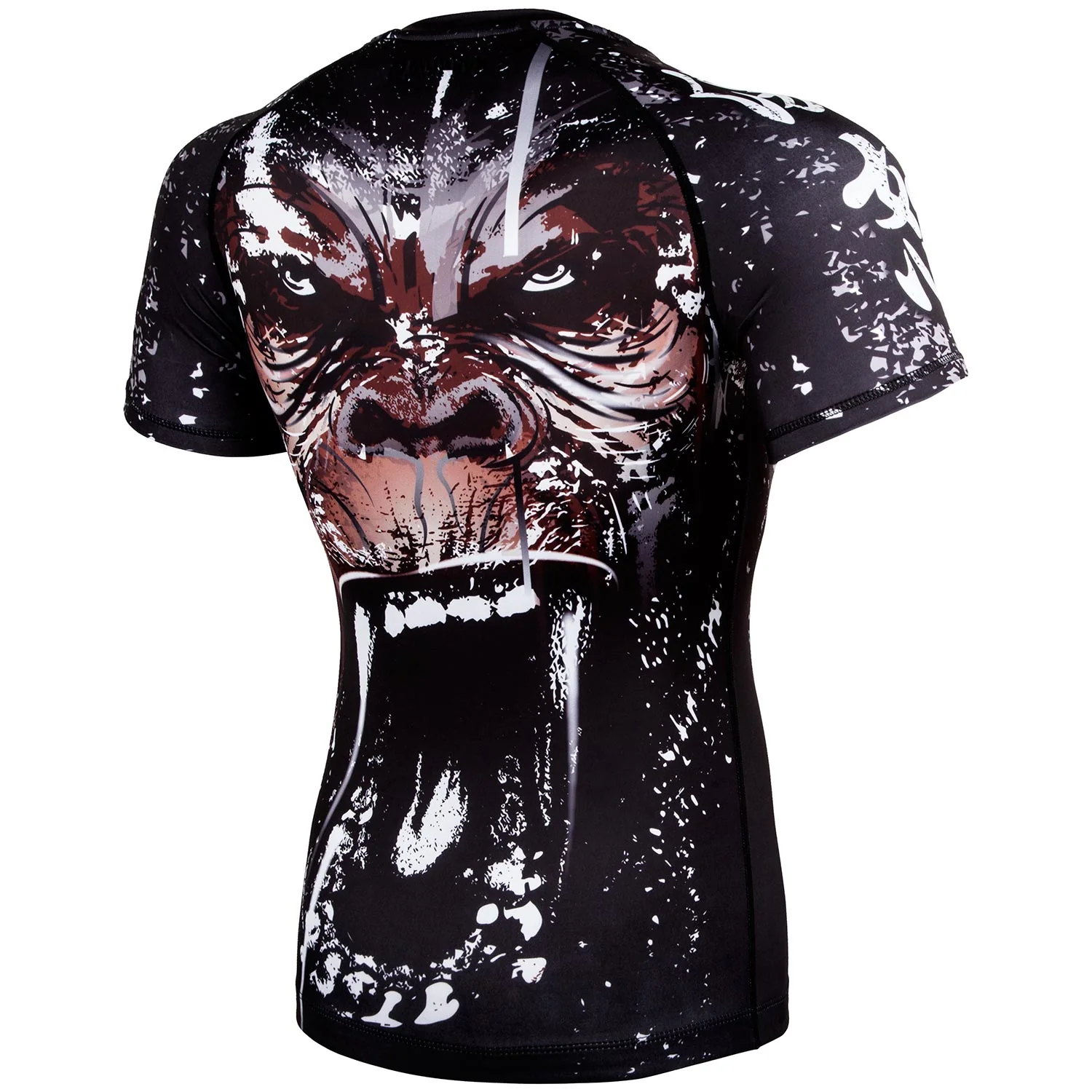 Venum Gorilla Rashguard - Short Sleeves - Black - Image 3