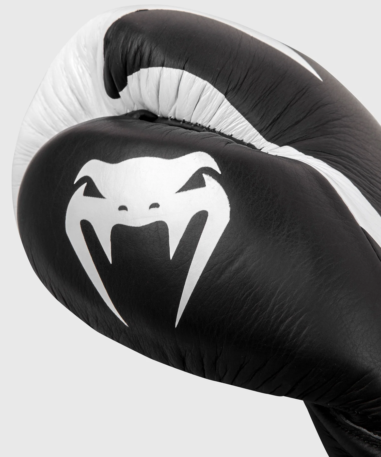 Venum Hammer Pro Boxing Gloves - With Laces - Black/White - Image 5